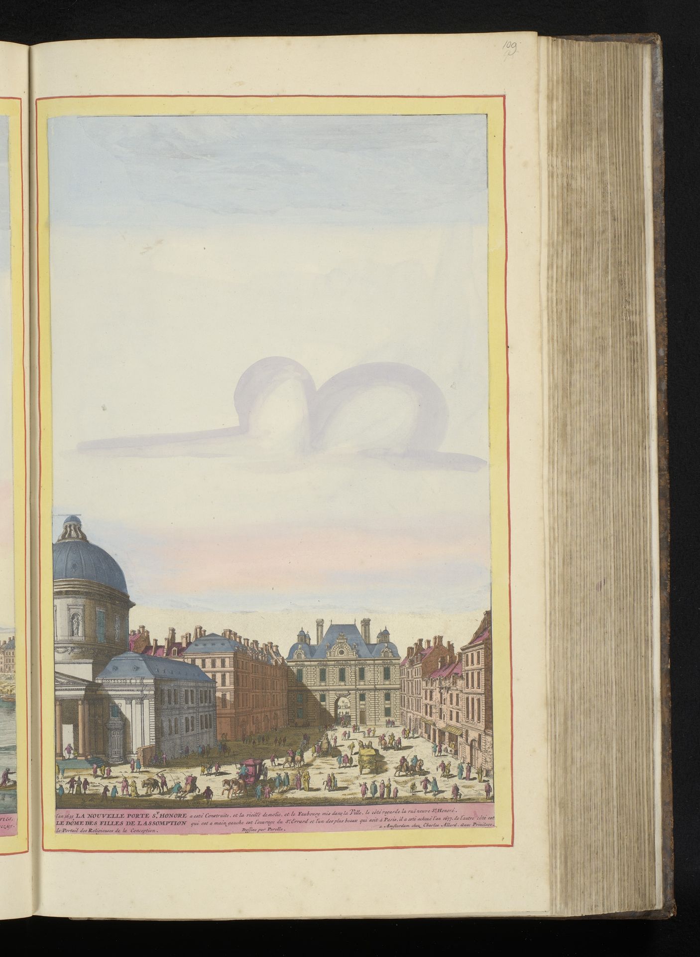 Gezicht op de Porte Saint-Honoré te Parijs by Laurens Scherm