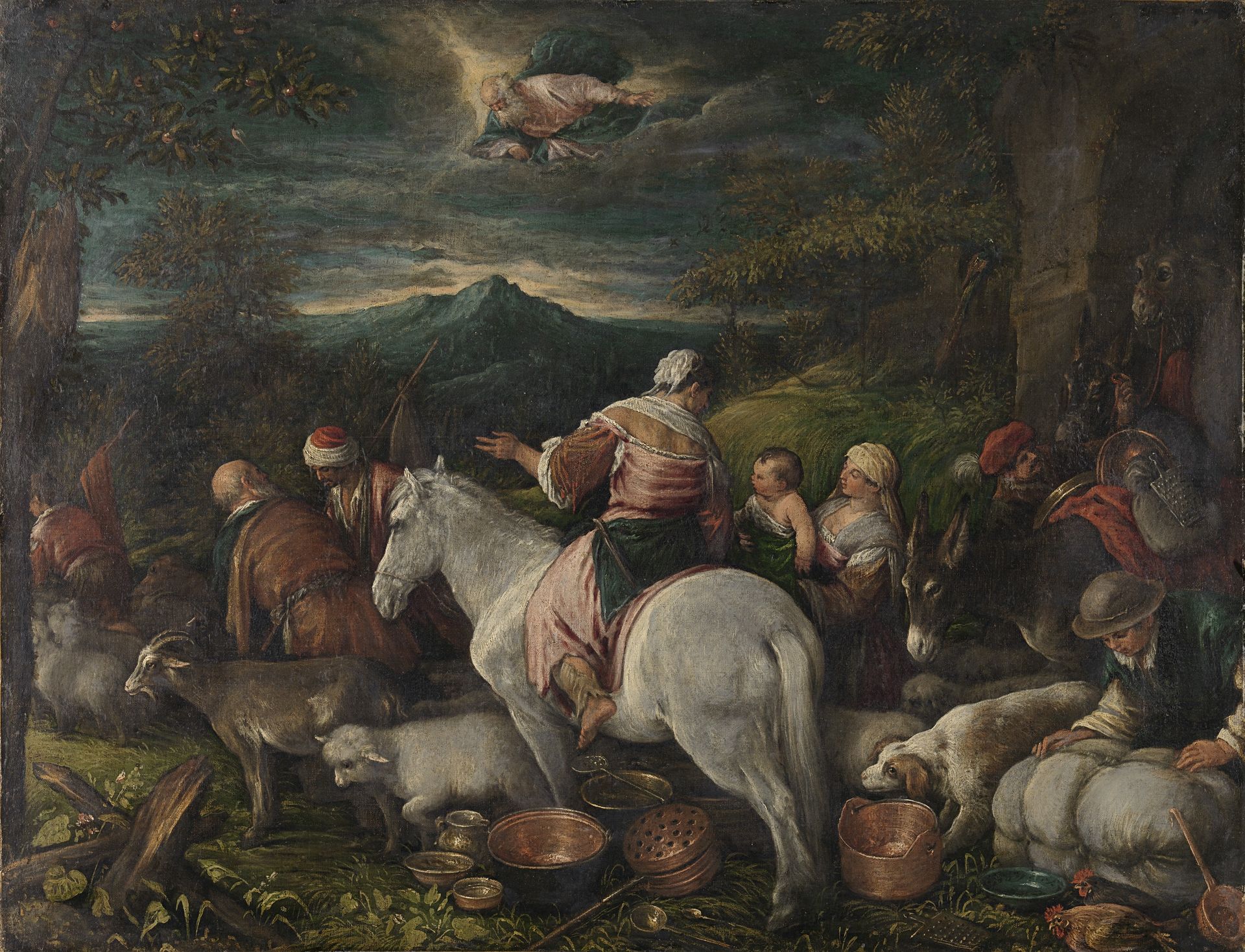 Abraham Leaves Haran by Francesco II Bassano