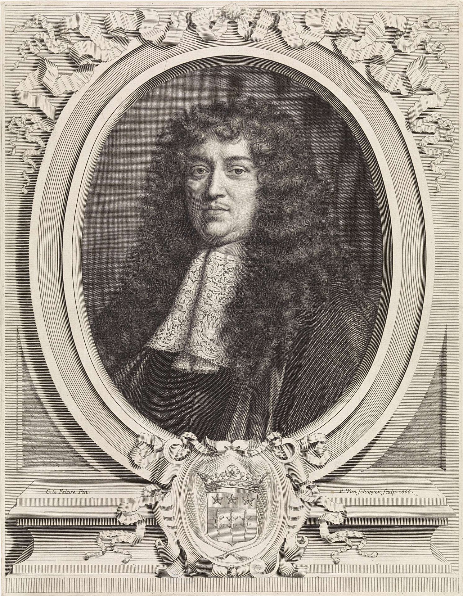 Portret van François-Michel le Tellier, markies van Louvois by Pieter van Schuppen