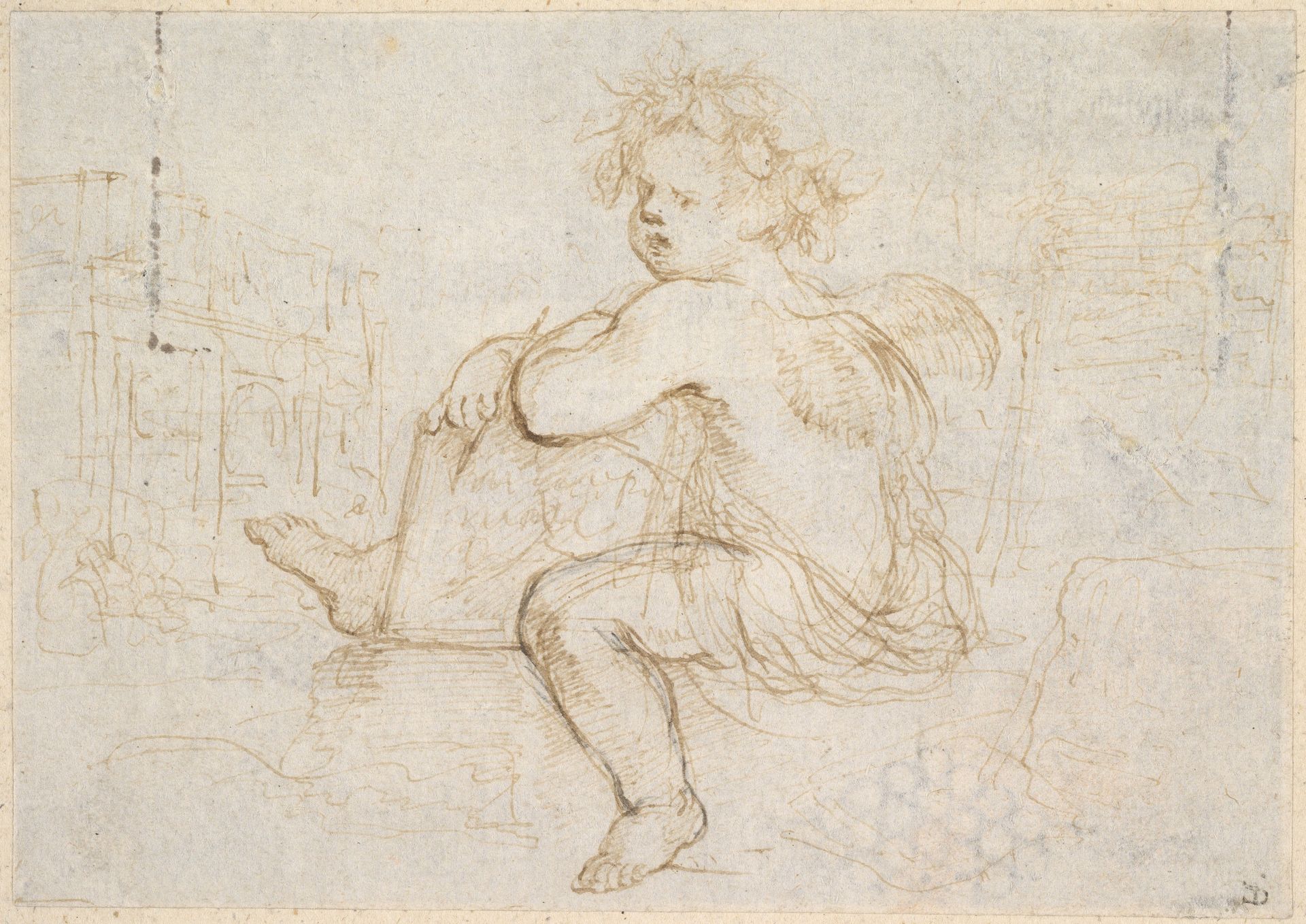 Genie of Drawing by Stefano della Bella