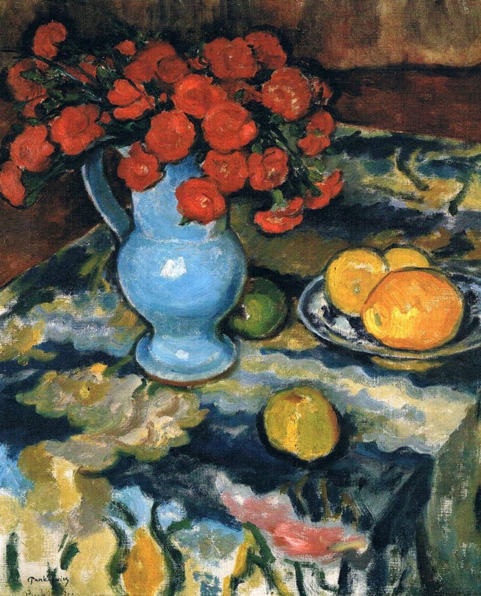 Still Life With Blue Vase by Józef Pankiewicz
