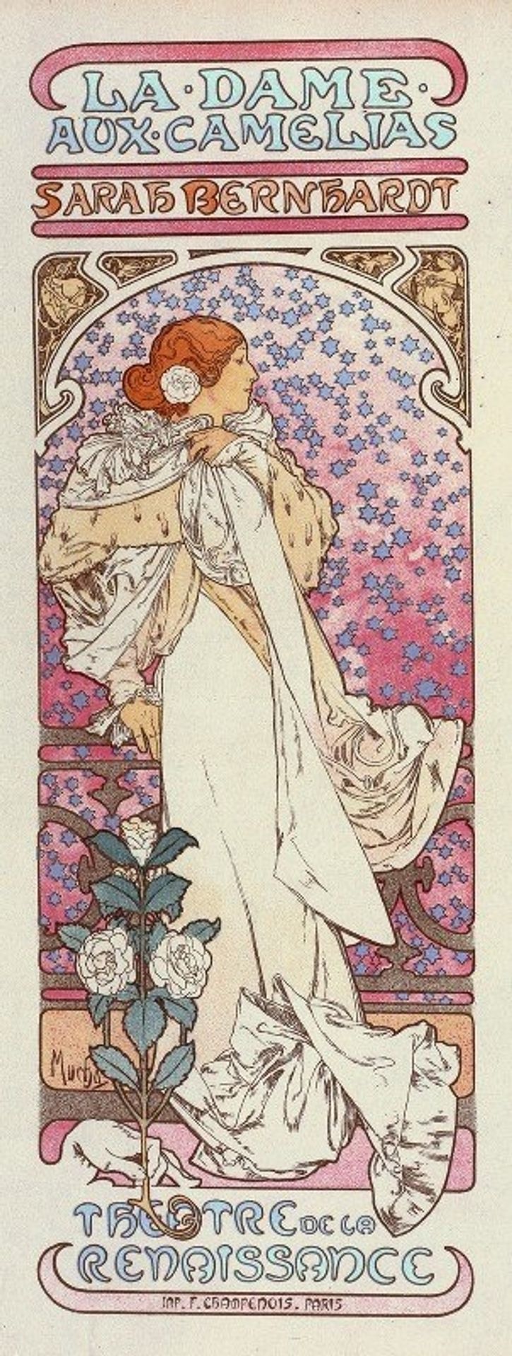 La Dame Aux Camélias by Alphonse Mucha