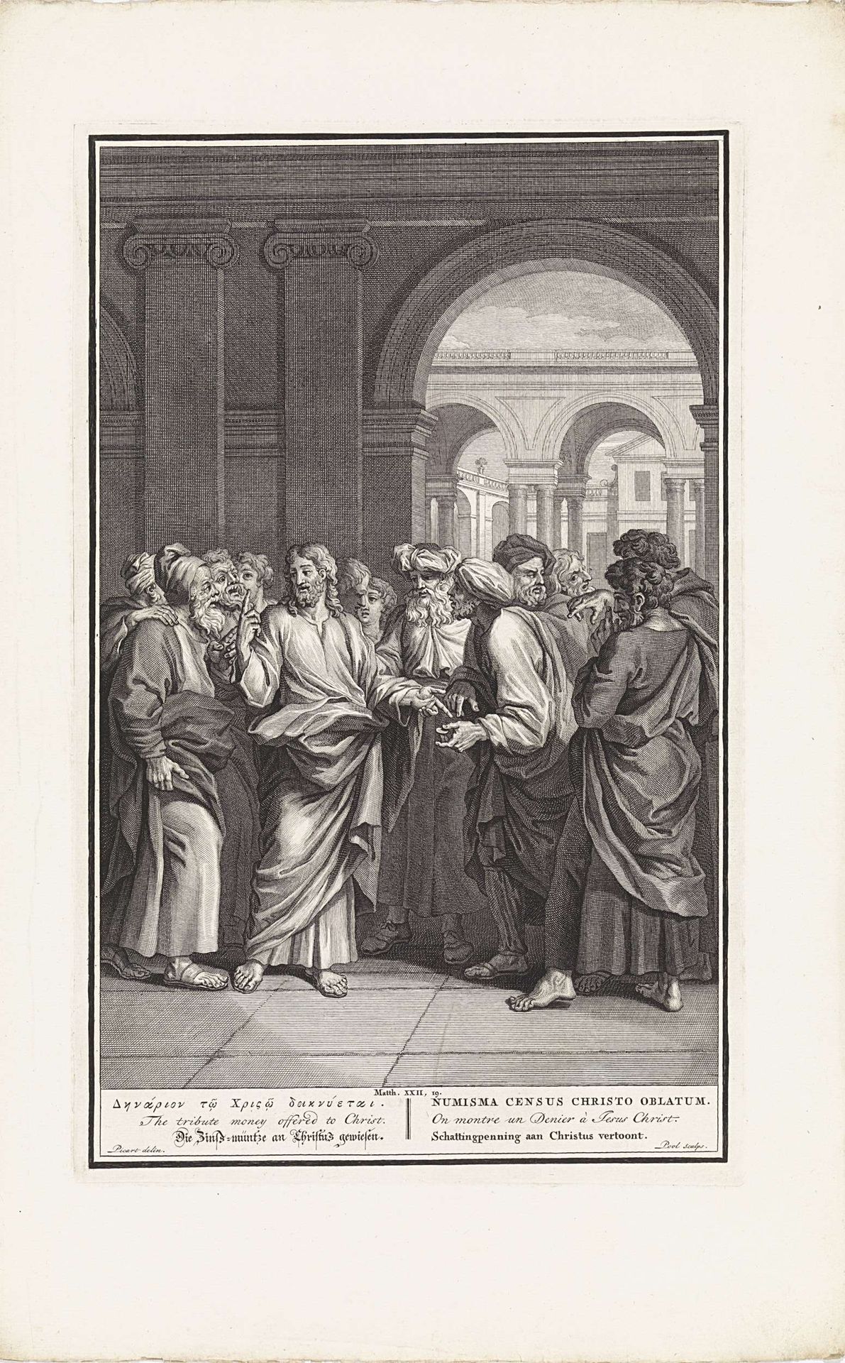 Christus in debat met farizeeën by Matthijs Pool