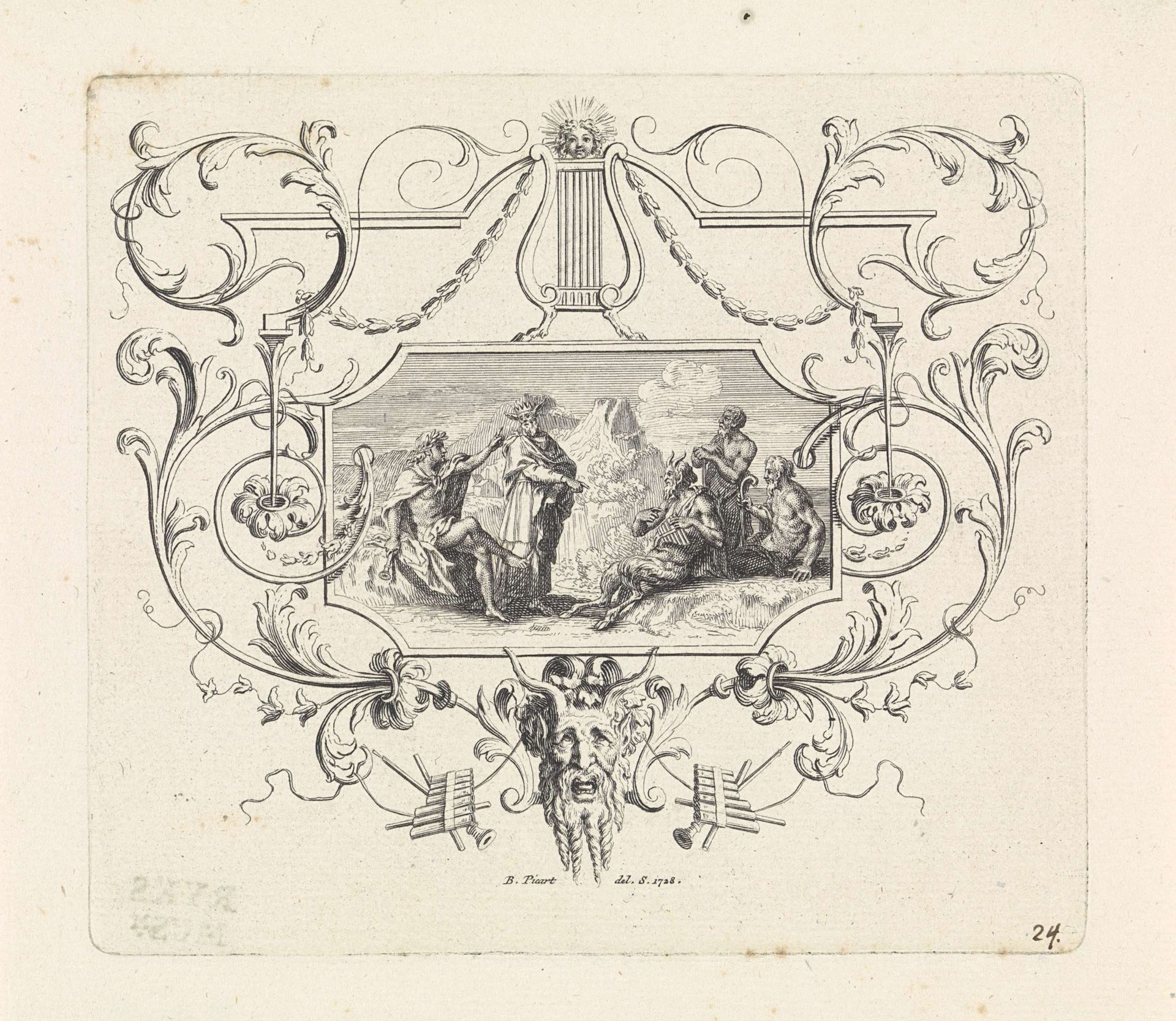 Oordeel van Midas by Bernard Picart