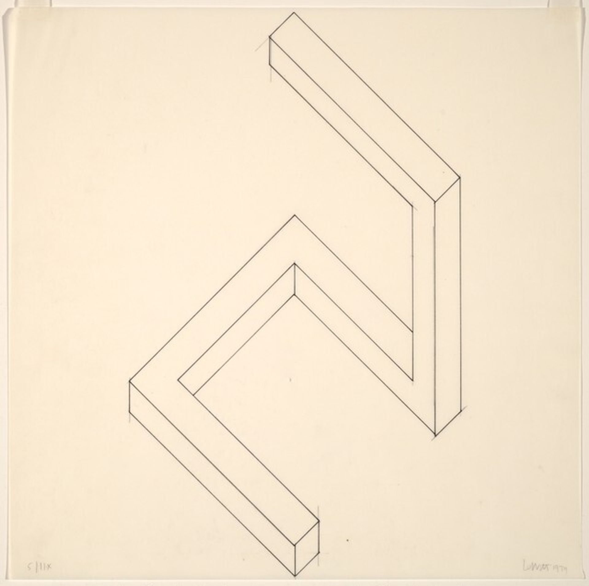 Incomplete Cube by Sol LeWitt