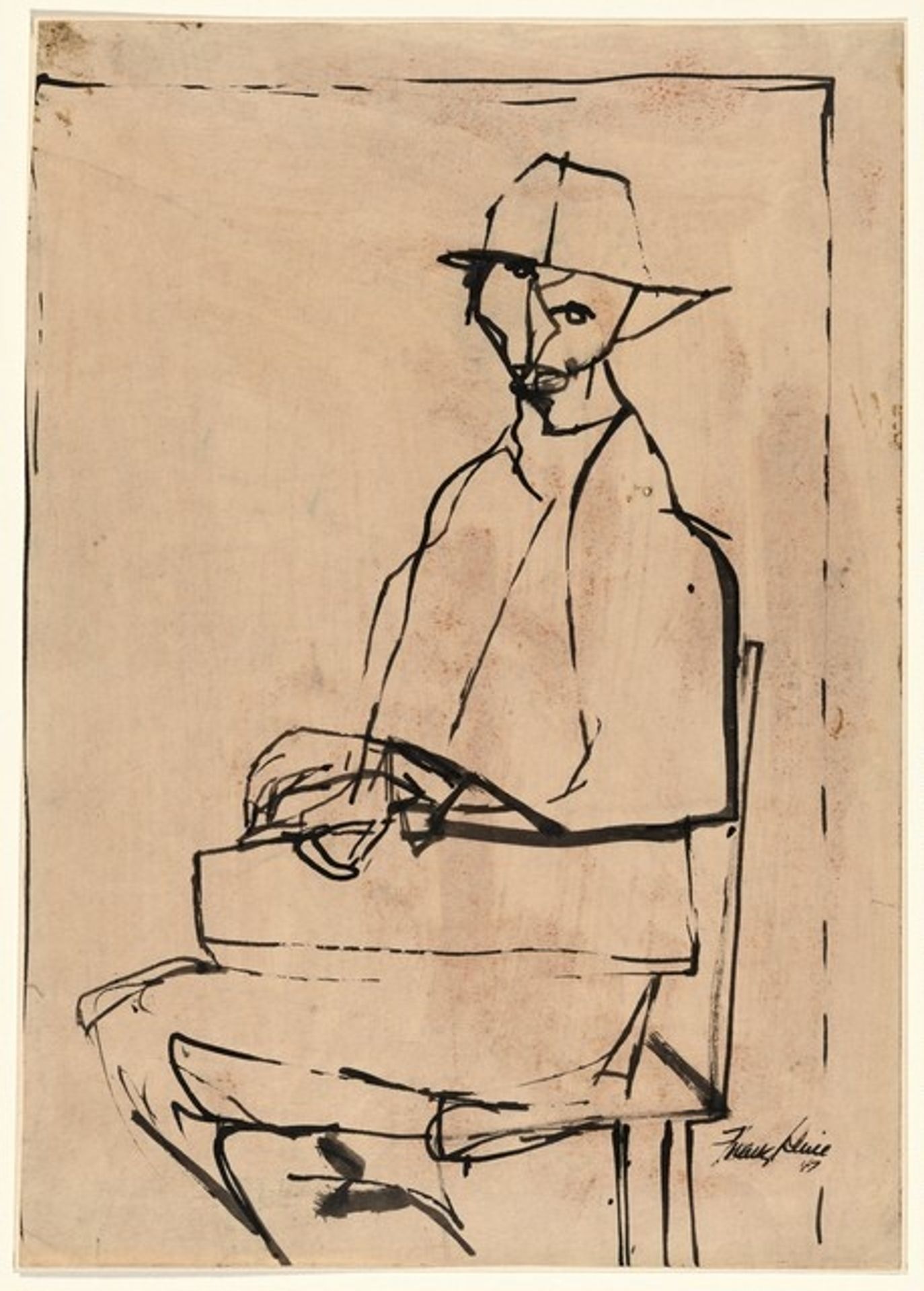 Portrait of Frederick Blumenstein by Franz Kline