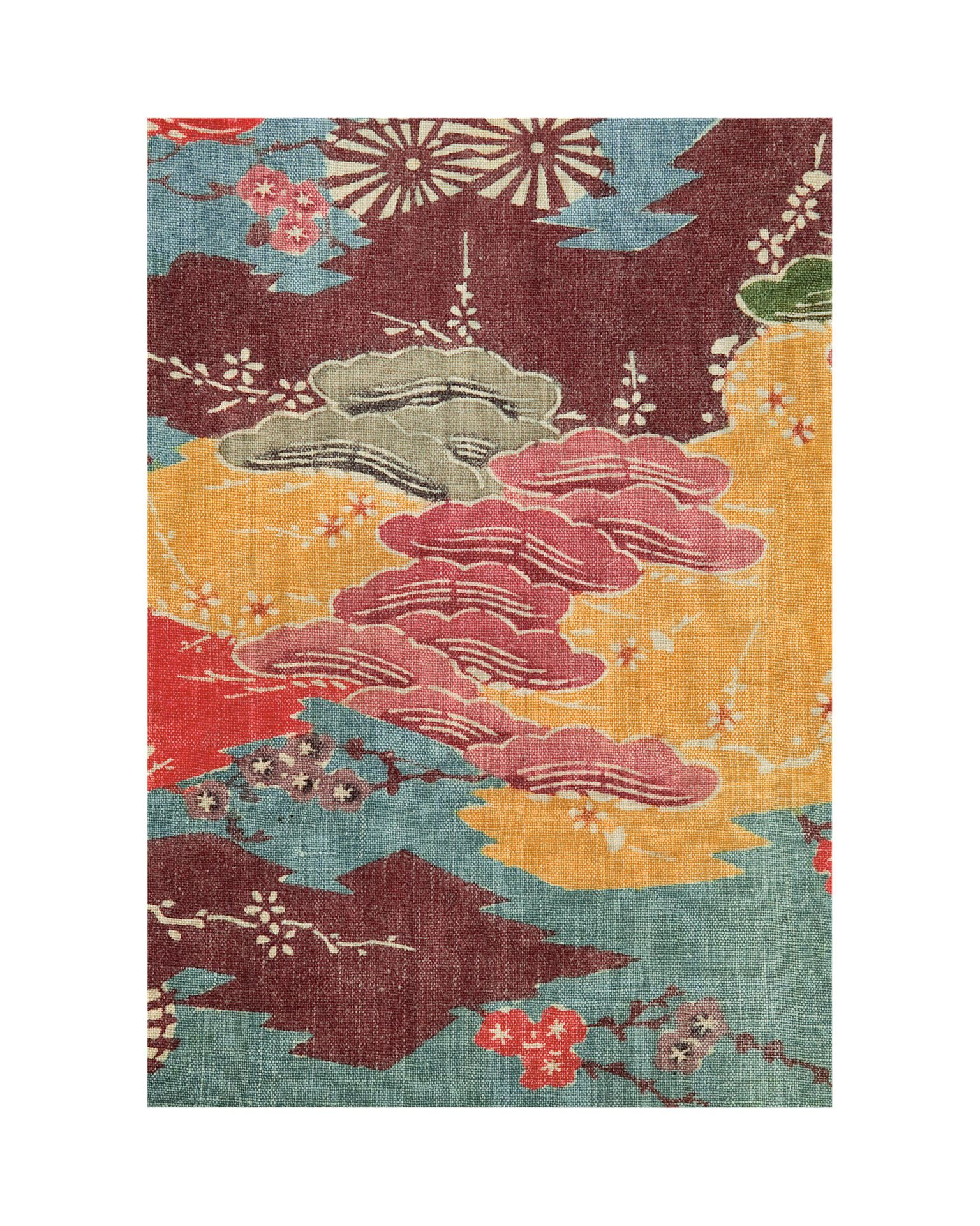 Fragment decorated with pine by Anonymous