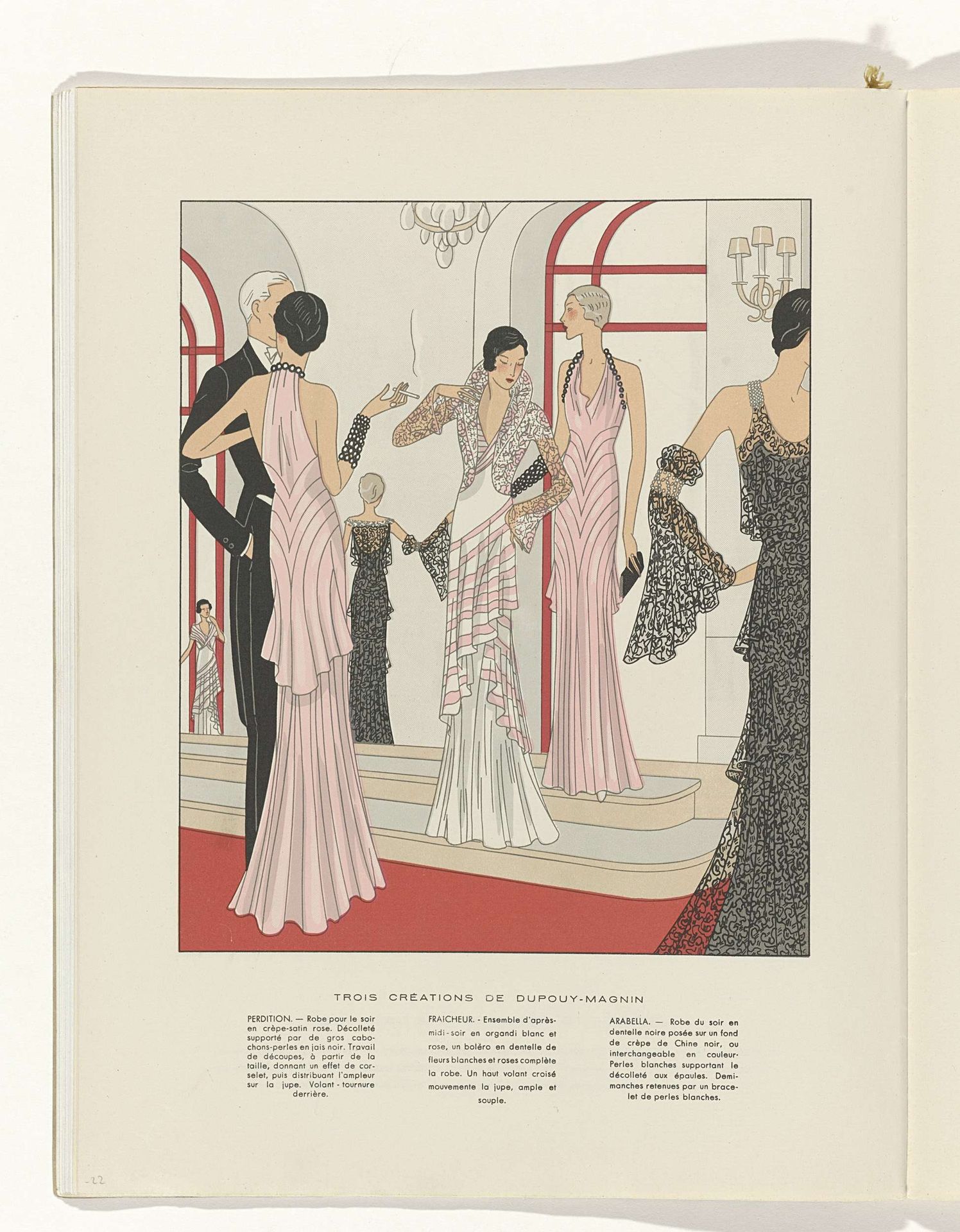 Art - Goût - Beauté, Feuillets de l' élégance féminine, Juin 1932, No. 142, 12e Année, p. 22 by H. Rouit