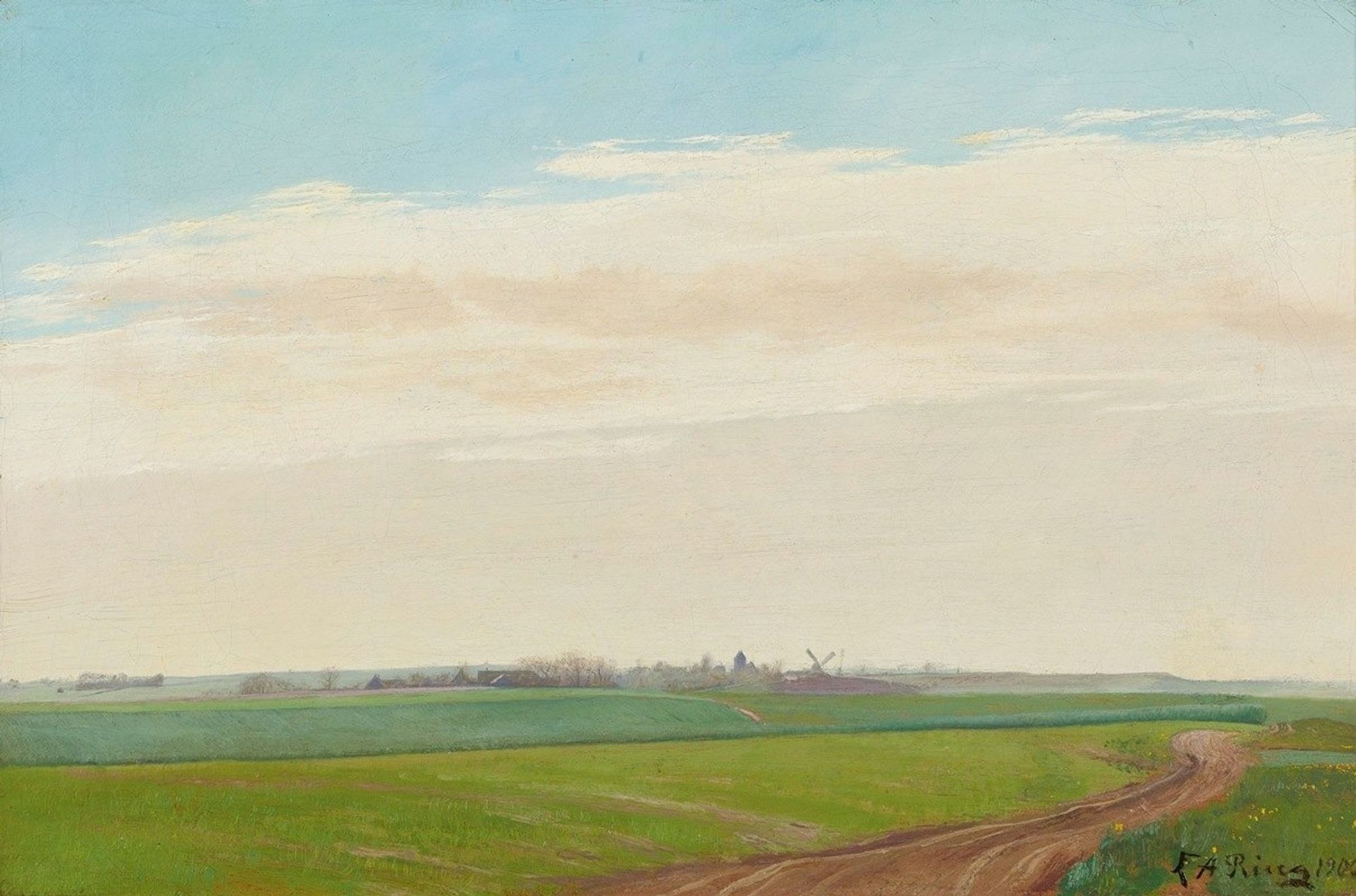 Sommerlandskab, Baldersbrønde by L.A. Ring