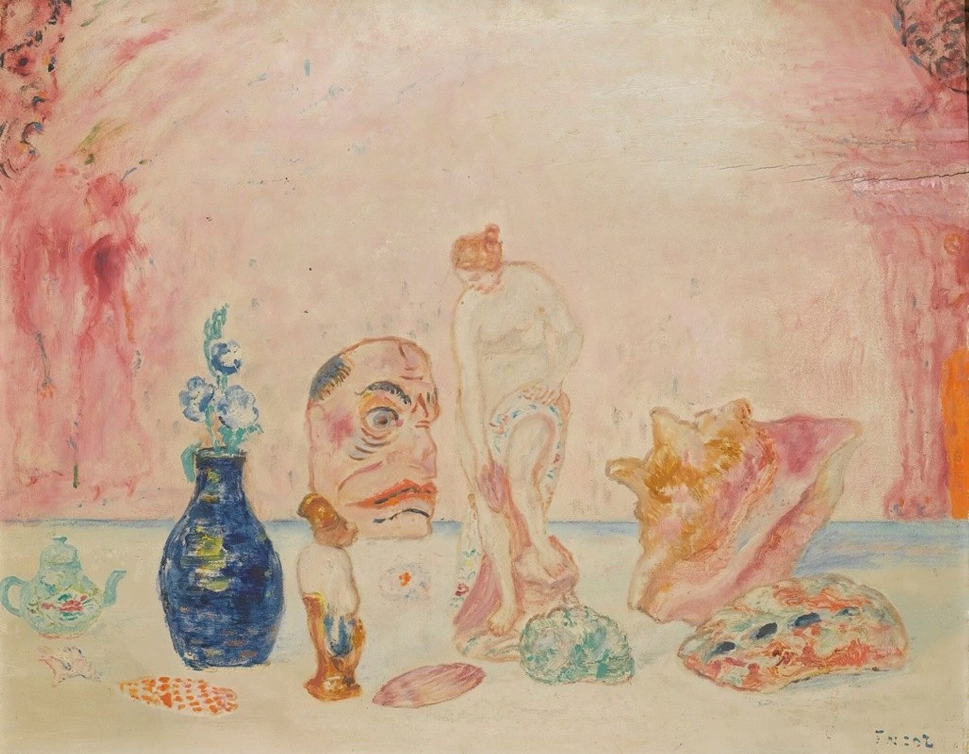 Coquilles Et Statuettes by James Ensor