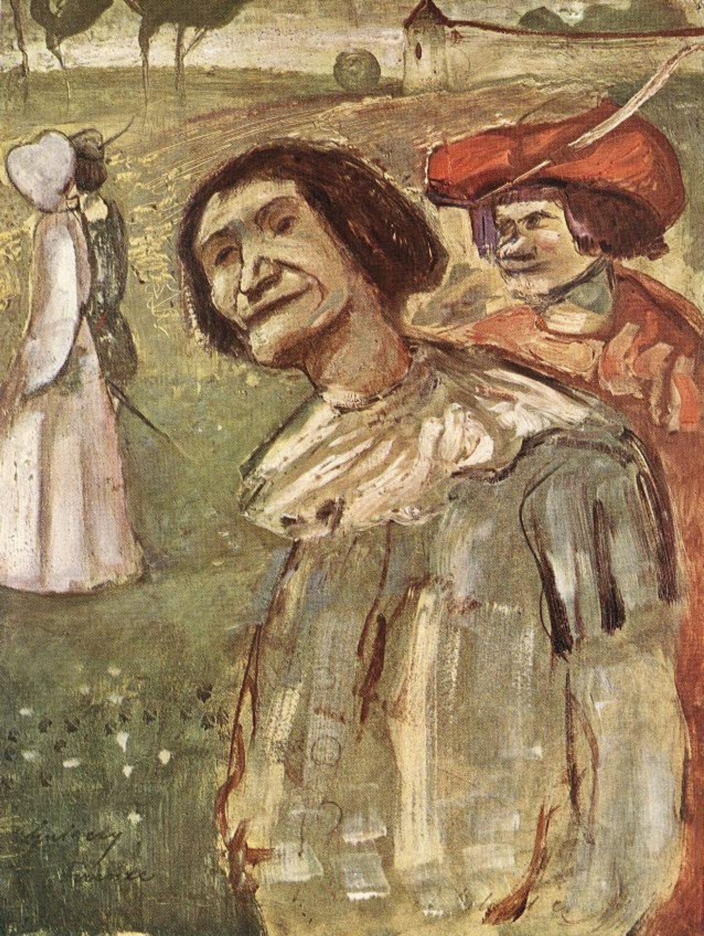 The Madman and the Soldier by Lajos Gulacsy