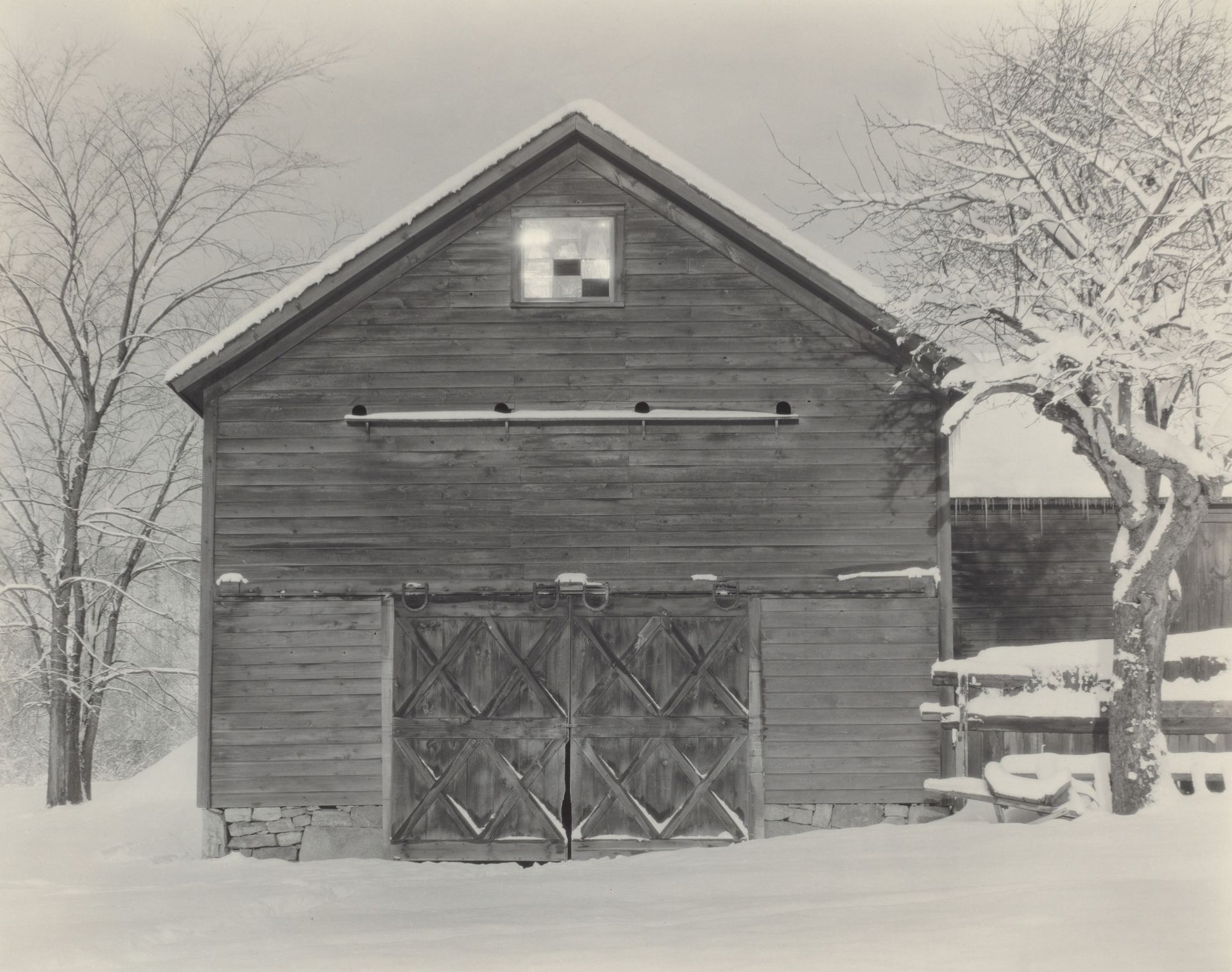 Barn & Snow by Alfred Stieglitz