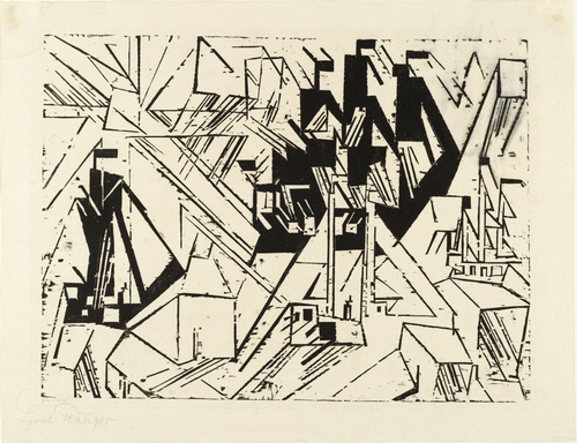 Marine from The First Portfolio (Die erste Mappe) by Lyonel Feininger