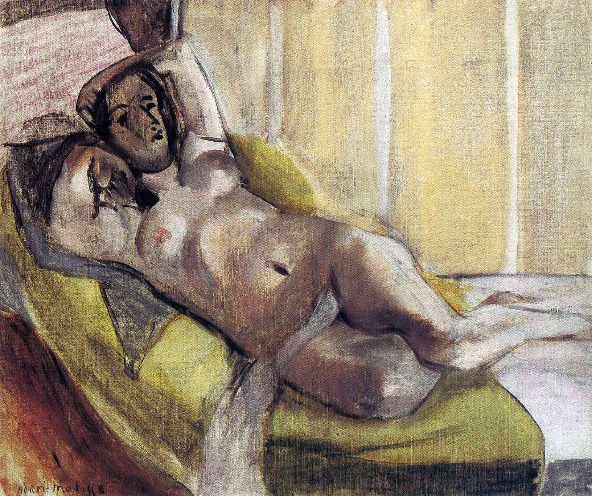 Nude Reclining on a Sofa by Henri Matisse