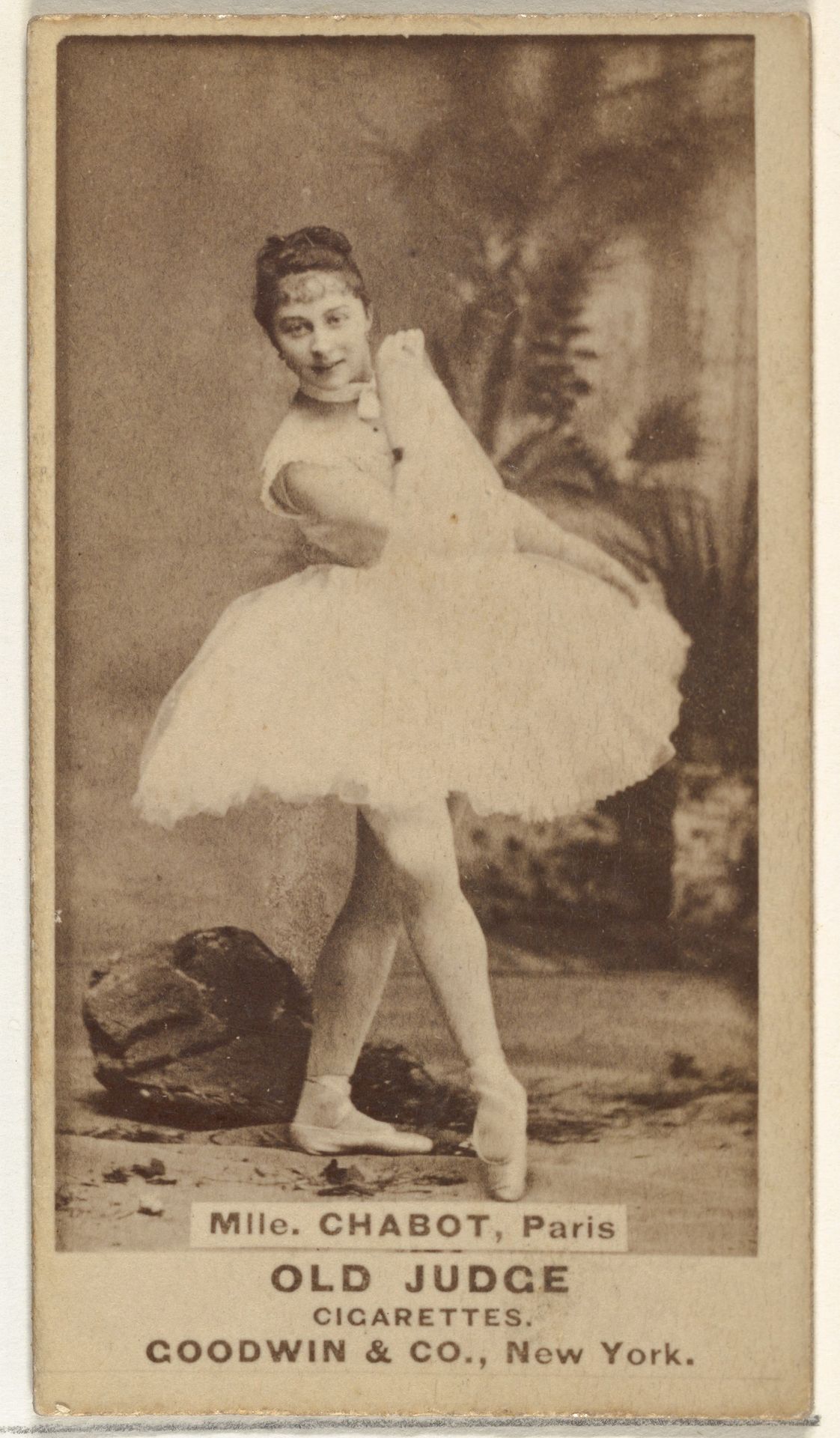 Mlle. Chabot, Paris, from the Actors and Actresses series (N171) for Old Judge Cigarettes by Goodwin & Company