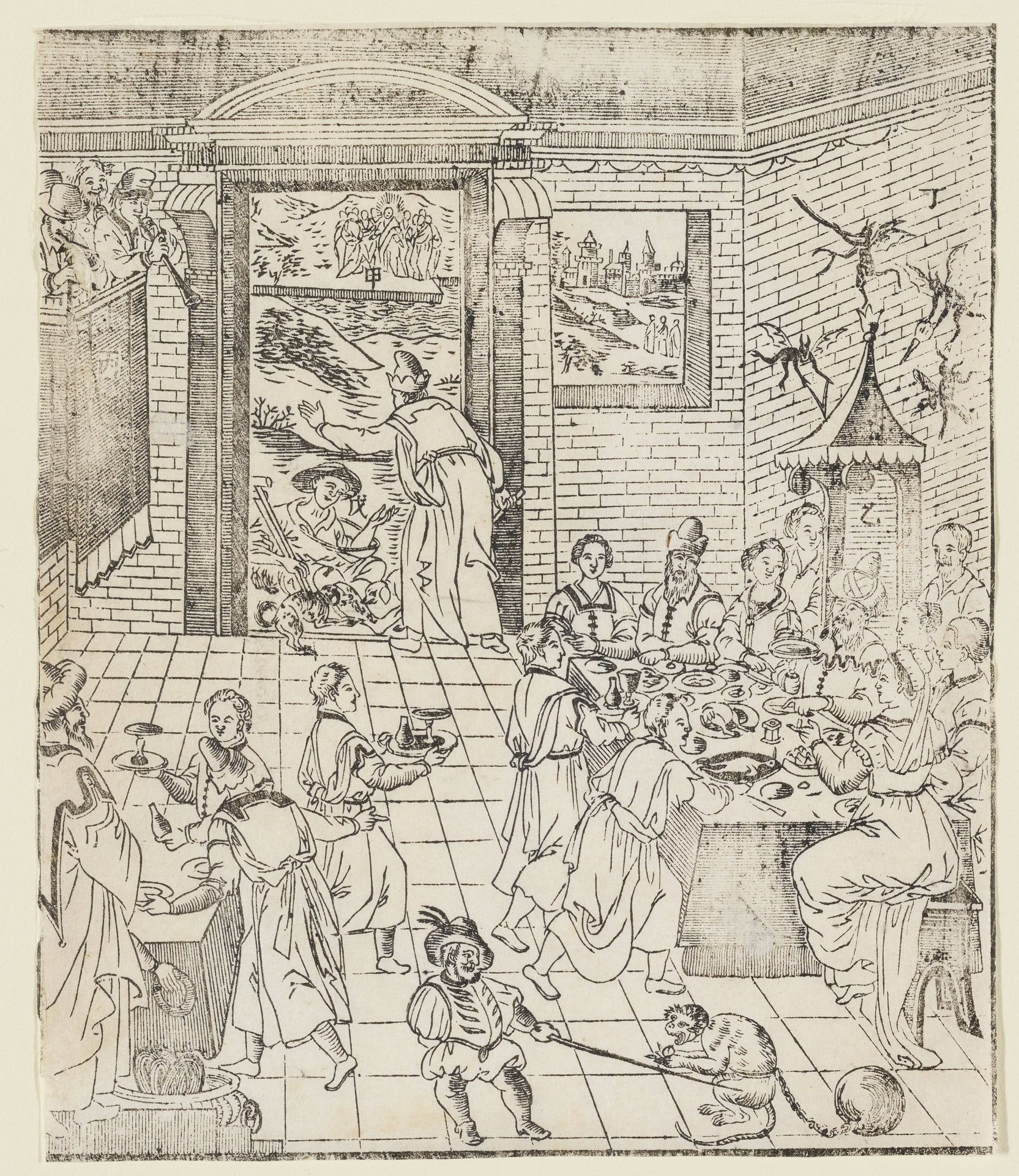 Lazarus at the House of the Rich Man by Anonymous