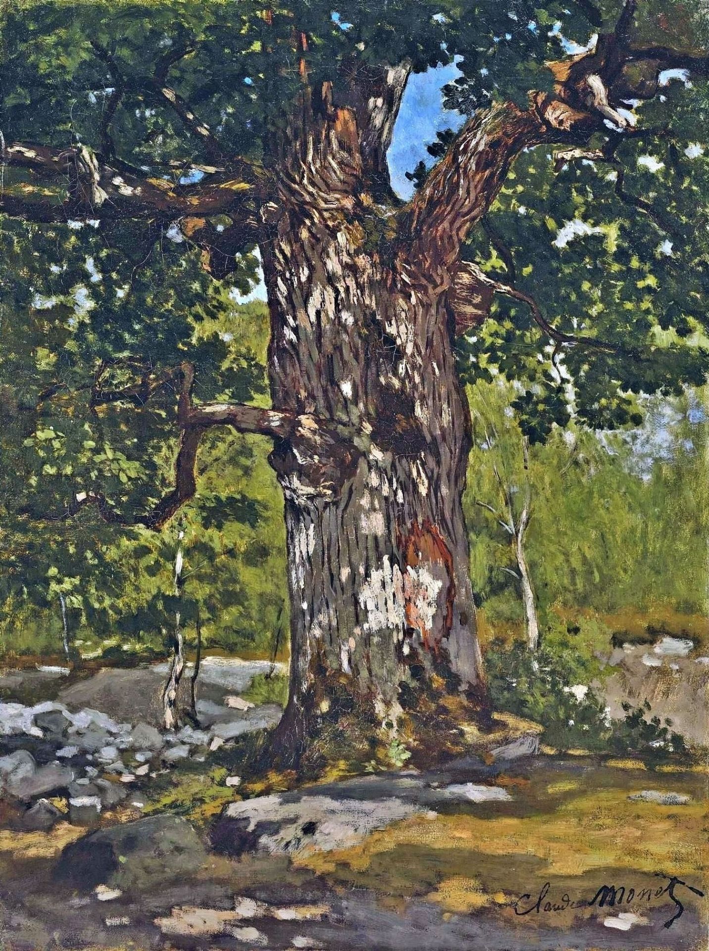The Bodmer Oak by Claude Monet