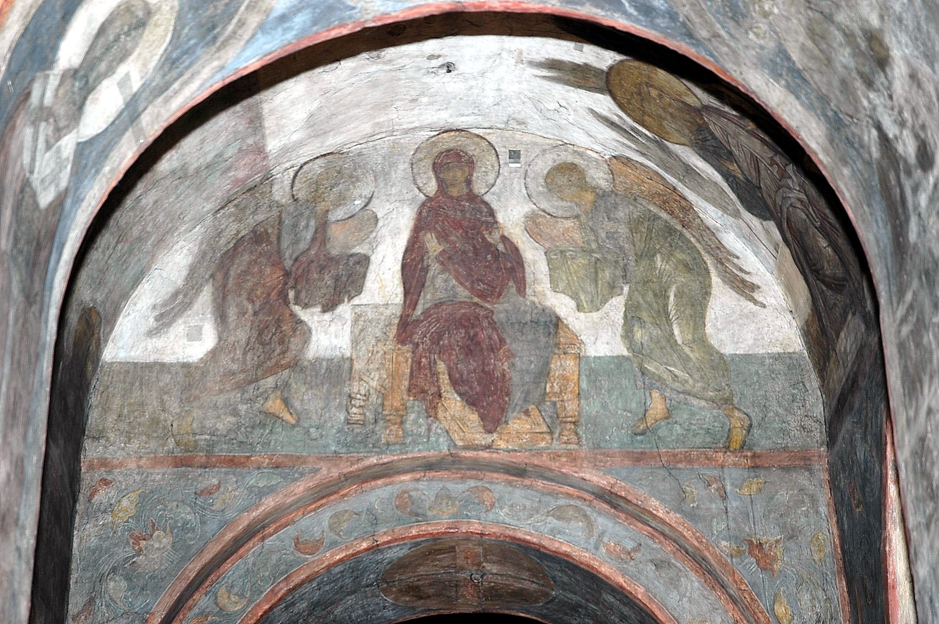 The Last Judgement: Mother of God with angels by Andrei Rublev