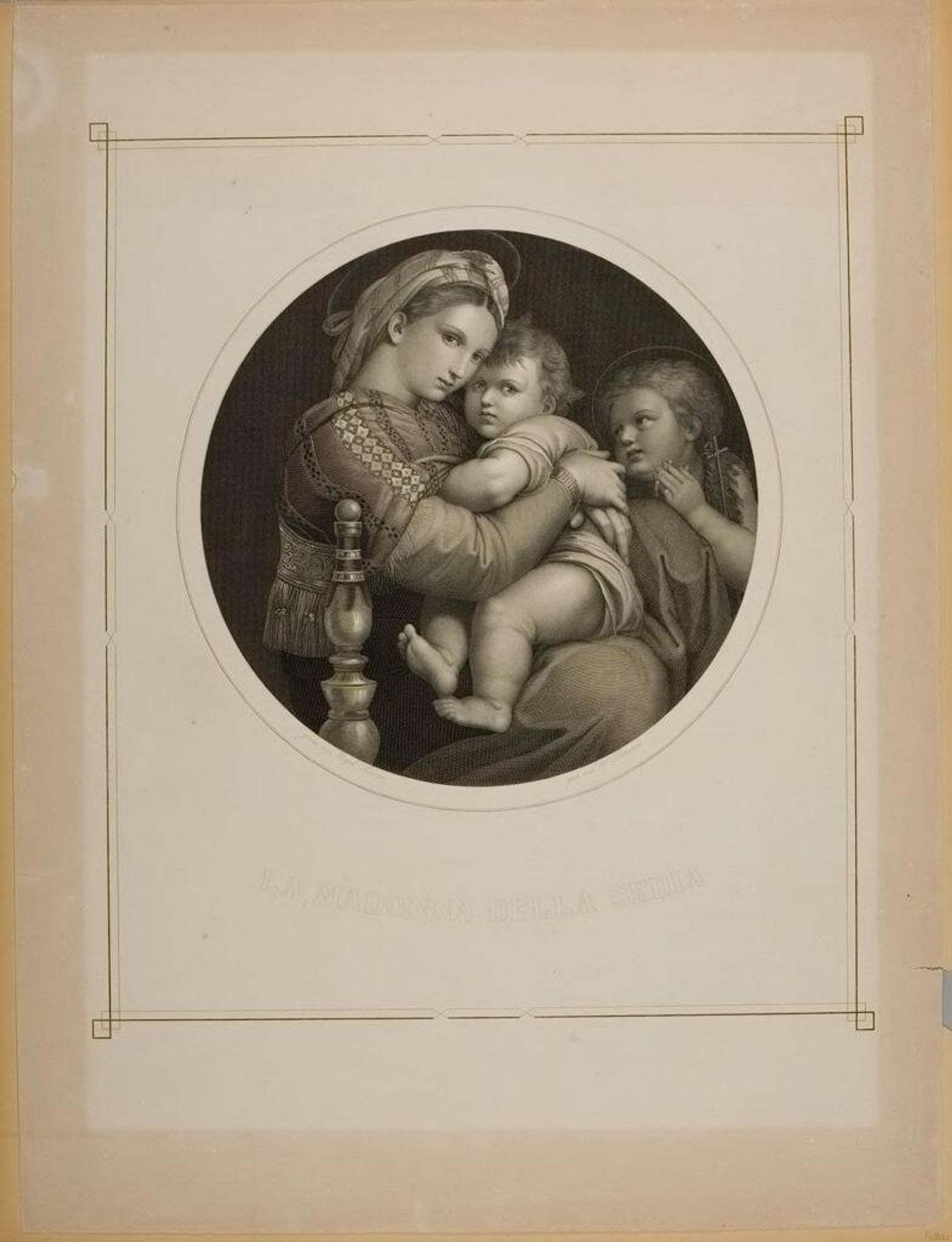 La Madonna della sedia by Johann Heinrich Ludwig Petersen