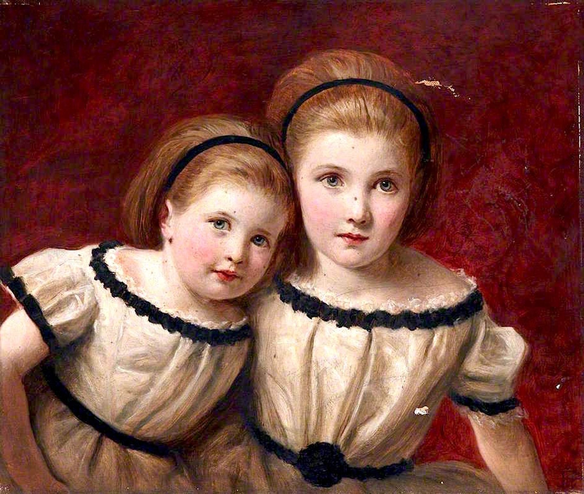 Misses Agnes and Margaret Perigal by James Archer