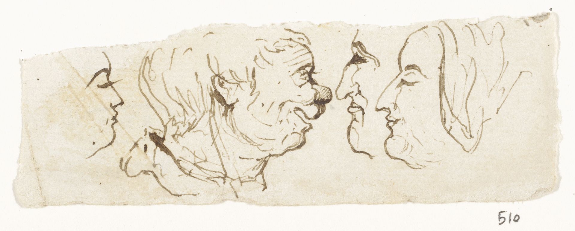 Rijtje koppen by Johannes Tavenraat