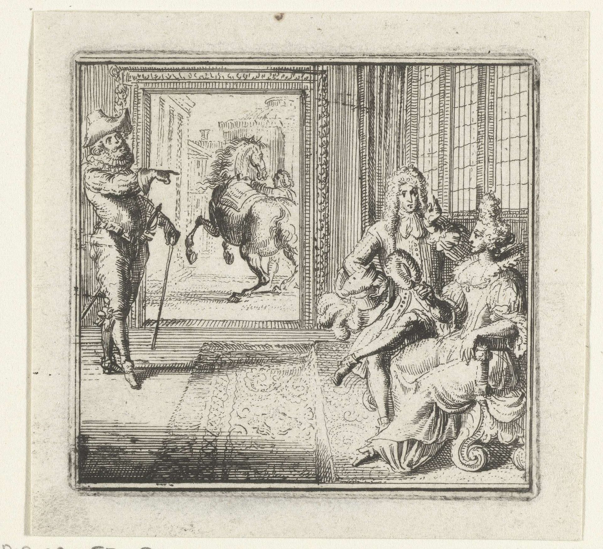 Illustratie voor de Decamerone vam Boccaccio by Romeyn de Hooghe