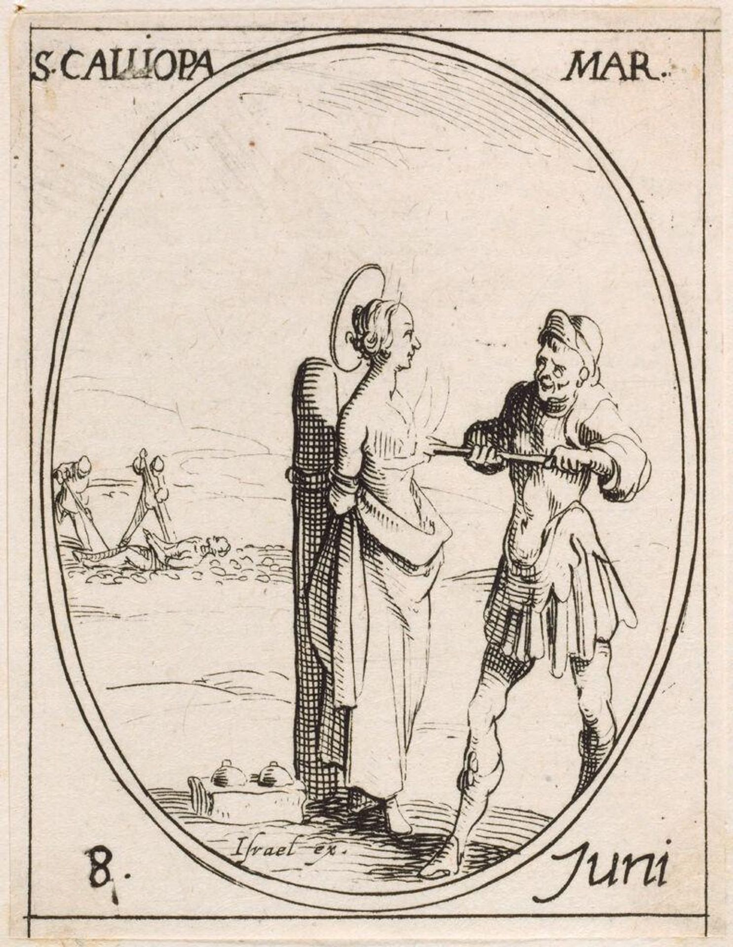 Saint Calliope by Jacques Callot