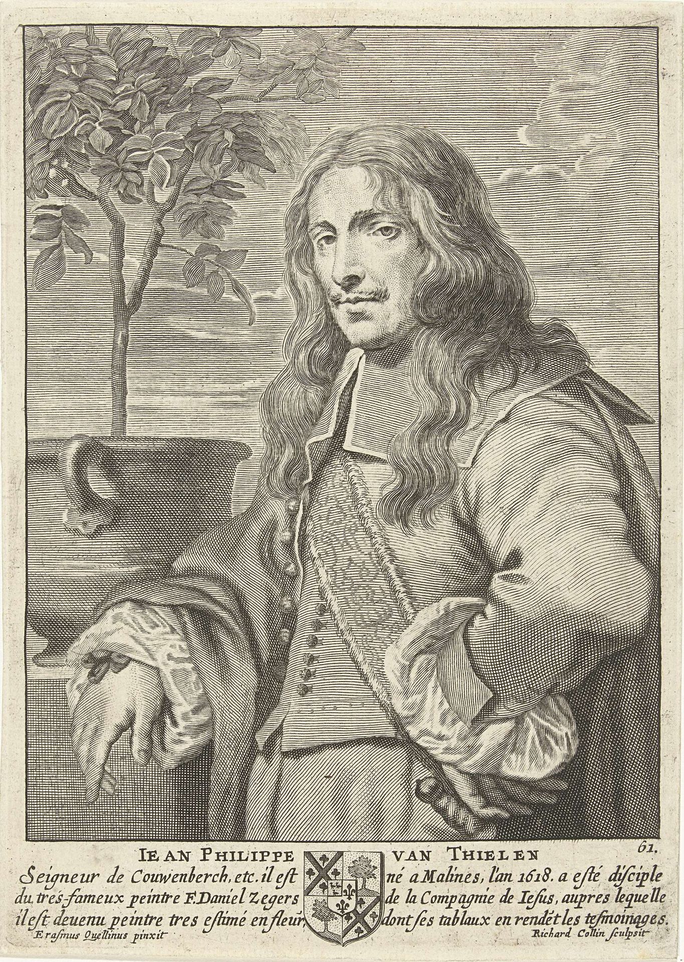 Portret van Jan Philip van Thielen by Richard Collin