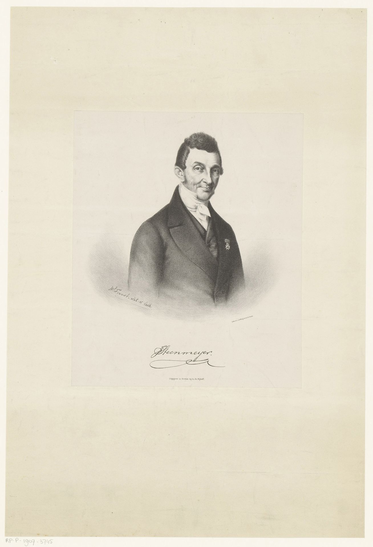 Portret van Johannes Steenmeijer by Willem (II) Troost