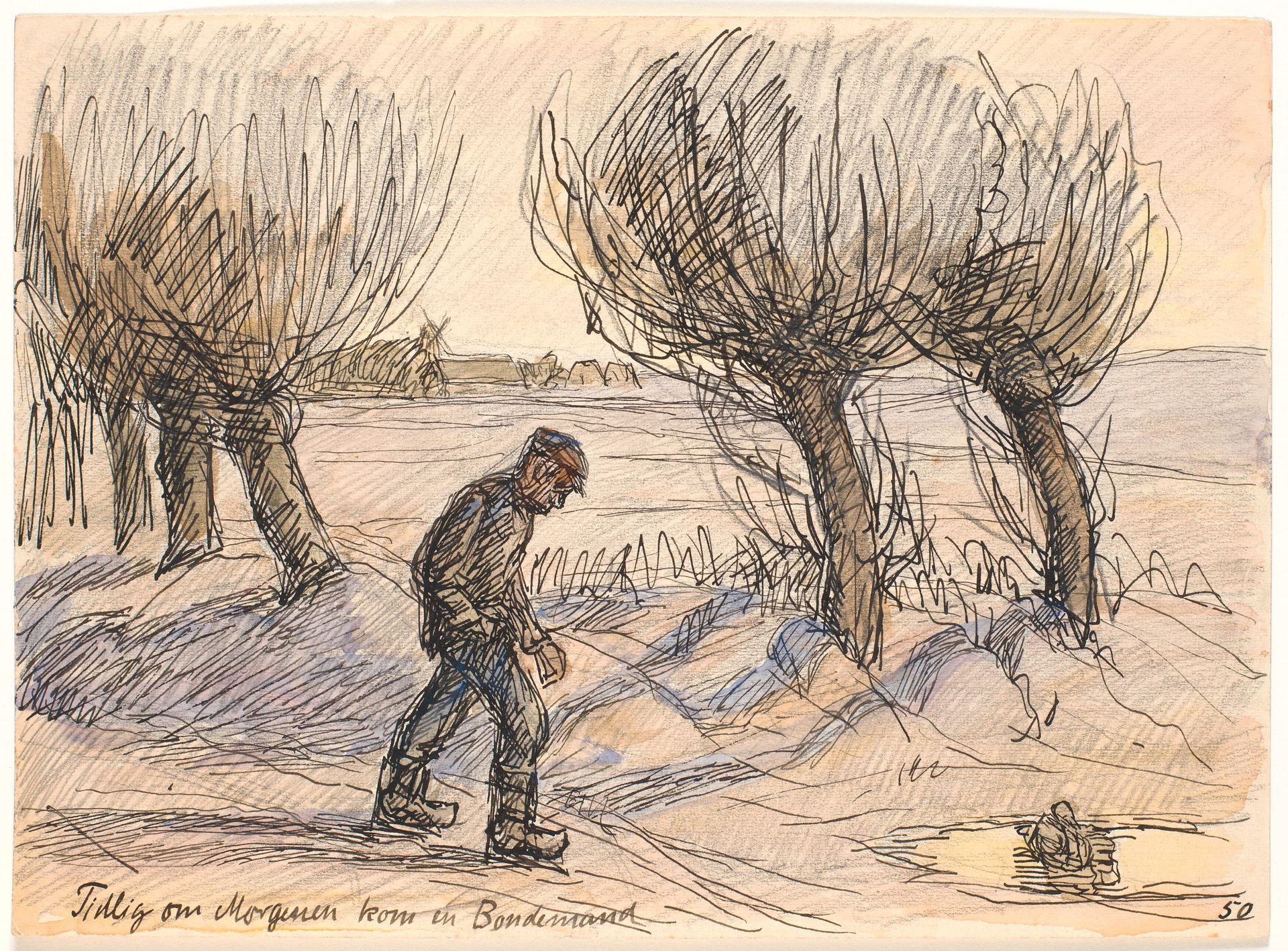 Tidlig om Morgenen kom en Bondemand by Fritz Syberg