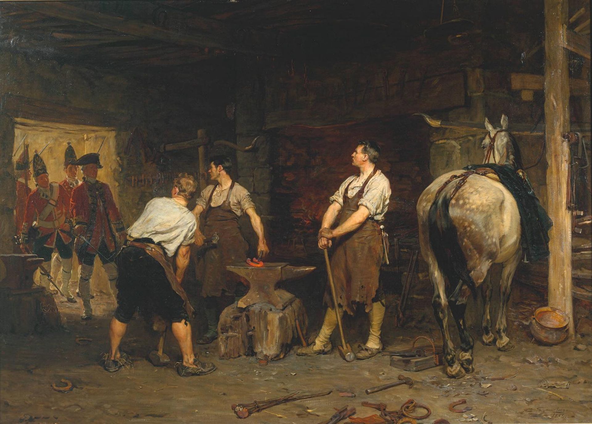 After Culloden, Rebel Hunting by  John Seymour Lucas