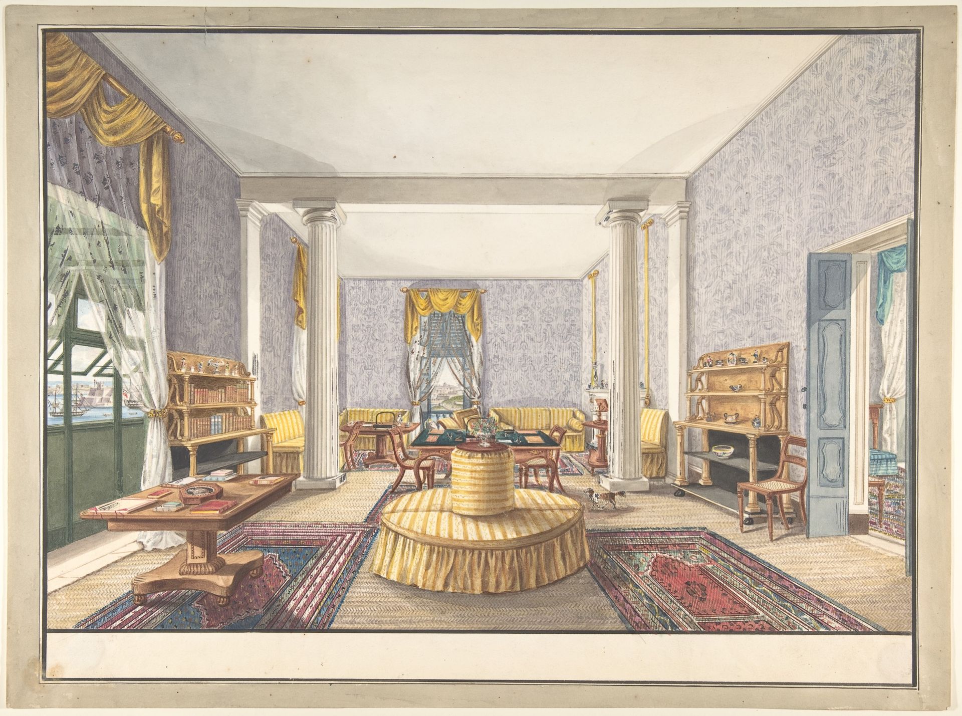 Design for interior by Charles de Brocktorff
