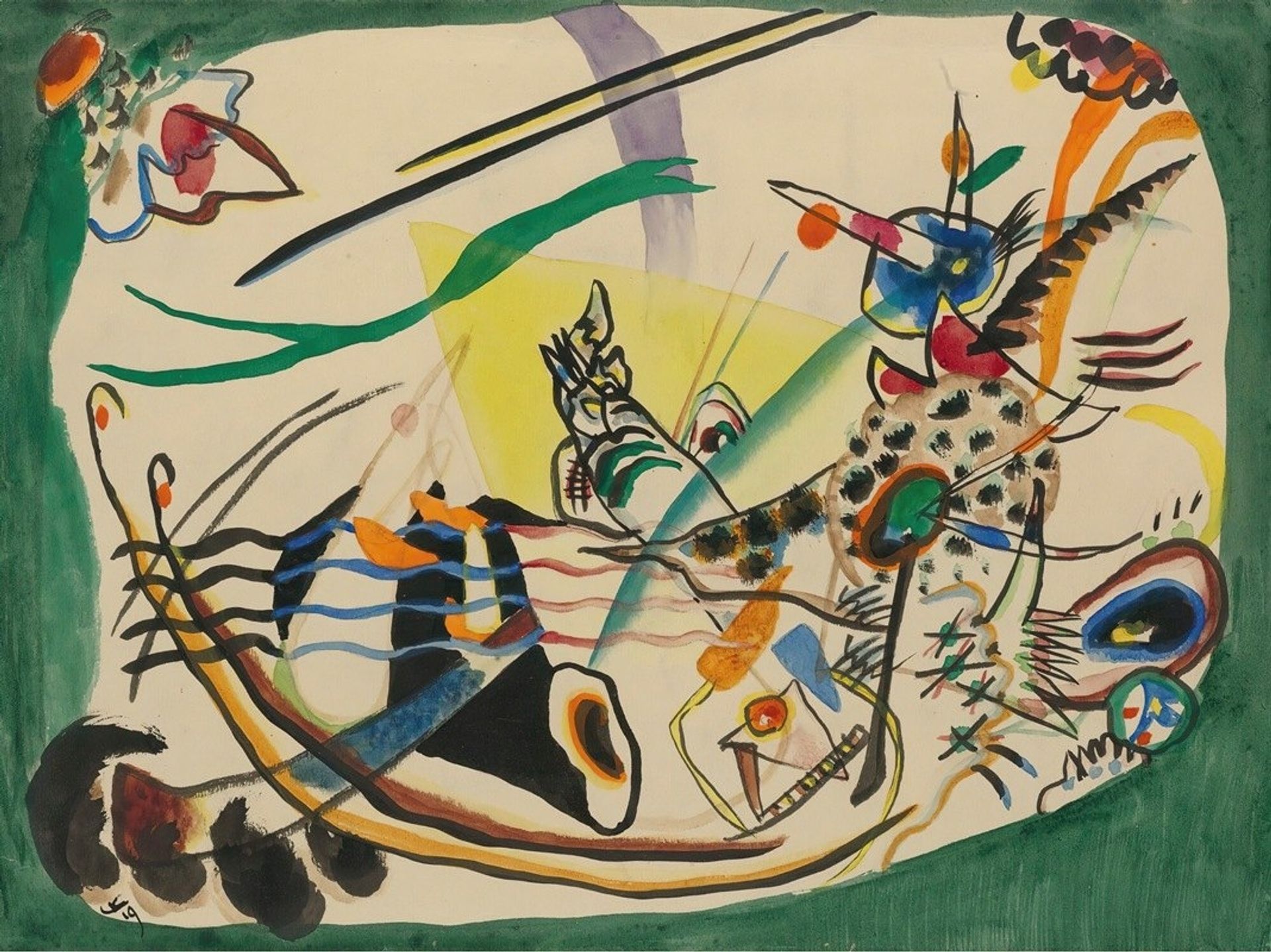 Entwurf Zu ‘grüner Rand’ by Wassily Kandinsky
