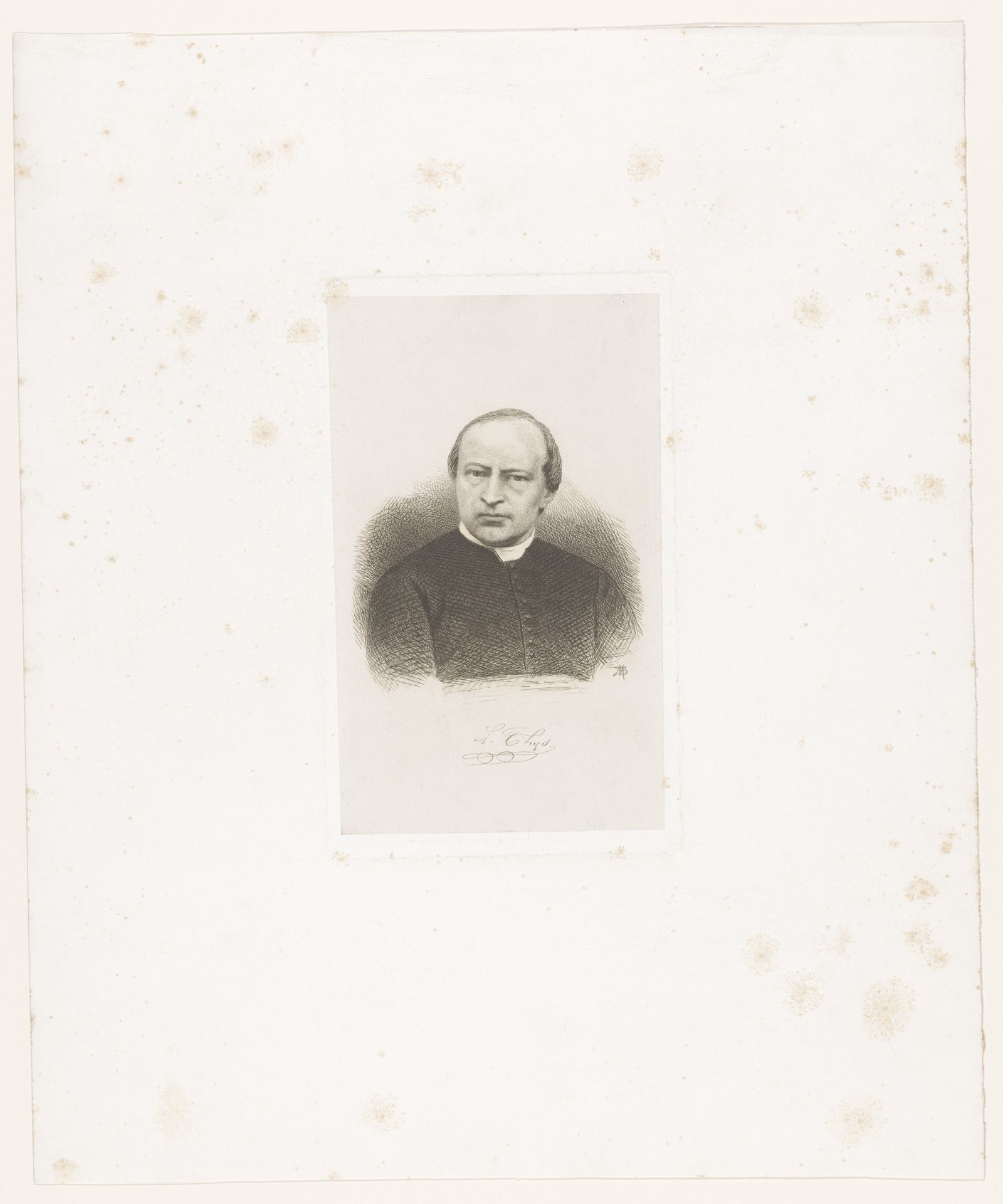 Portret van L. Thijs by Jean Baptiste Pierre Michiels