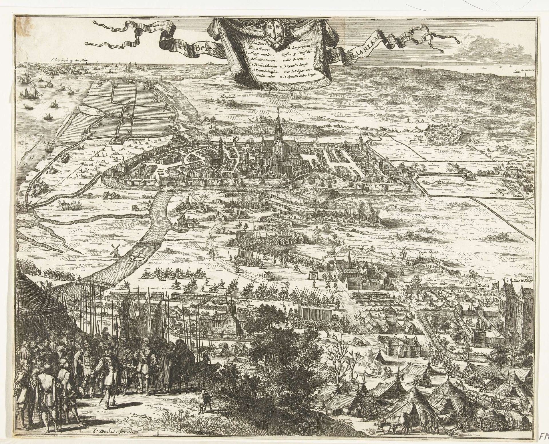 Het beleg van Haarlem, 1572-1573 by Coenraet Decker