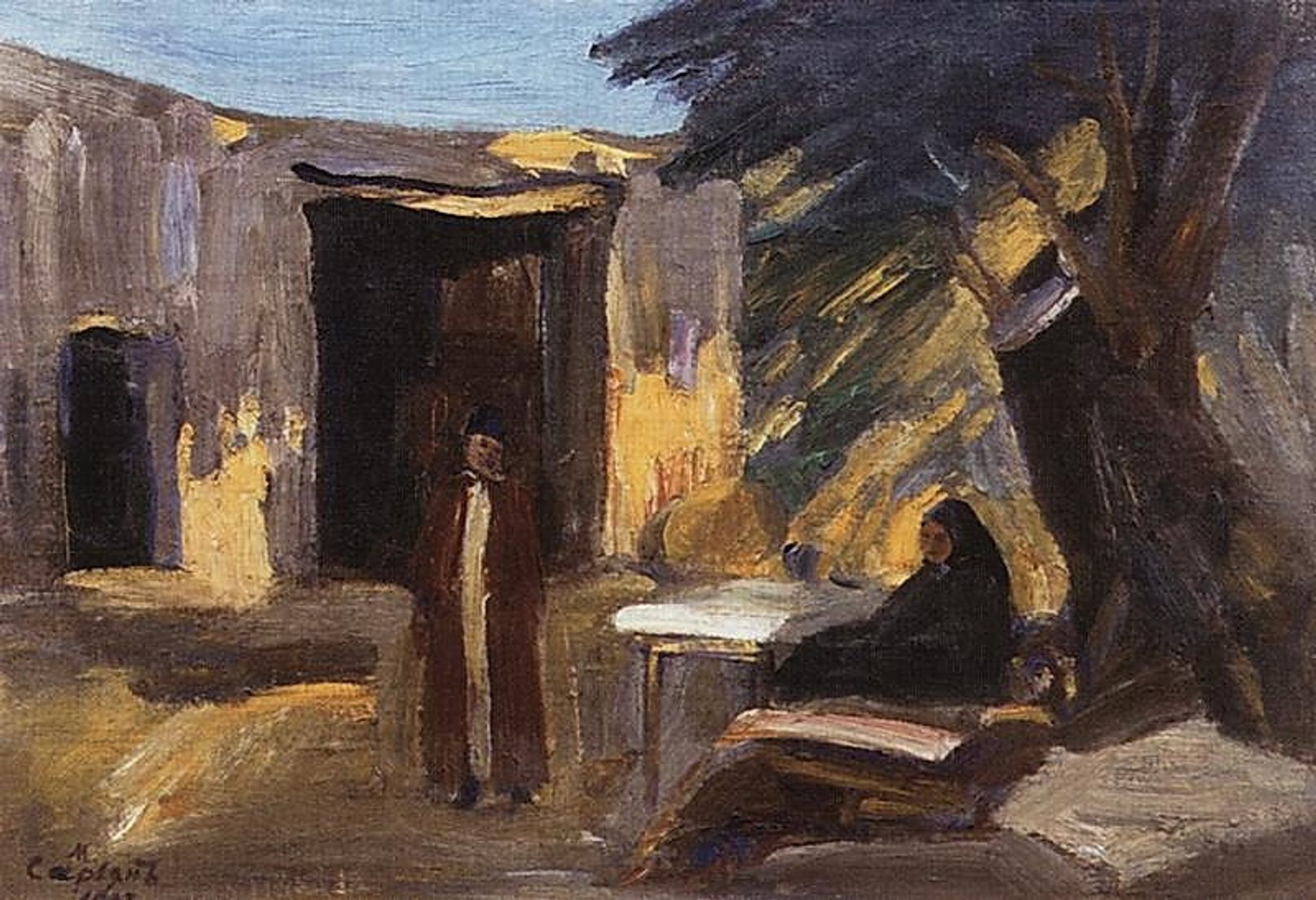 Evening in the garden by Martiros Sarian