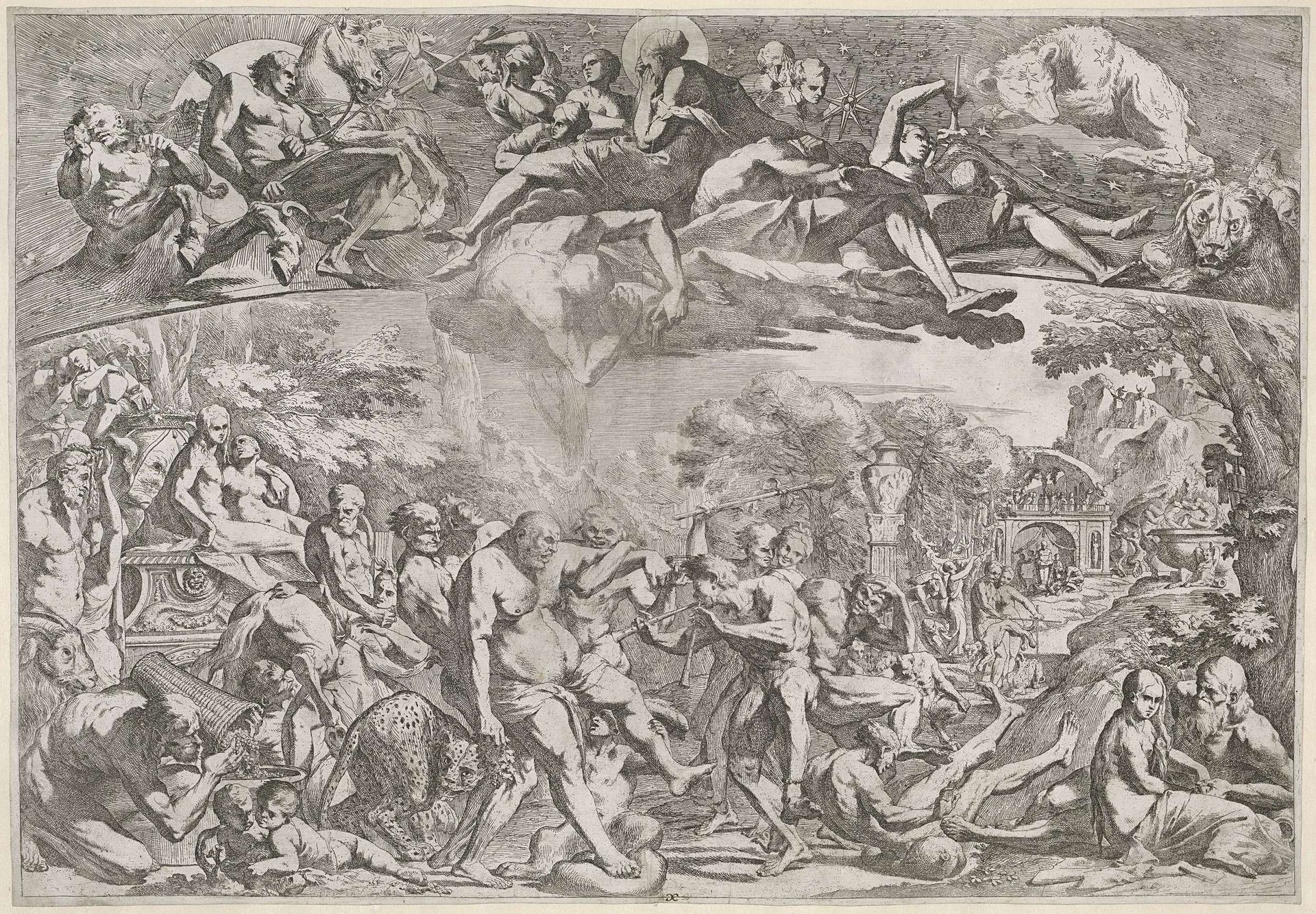 Allegorie van de herfst by Pietro Testa