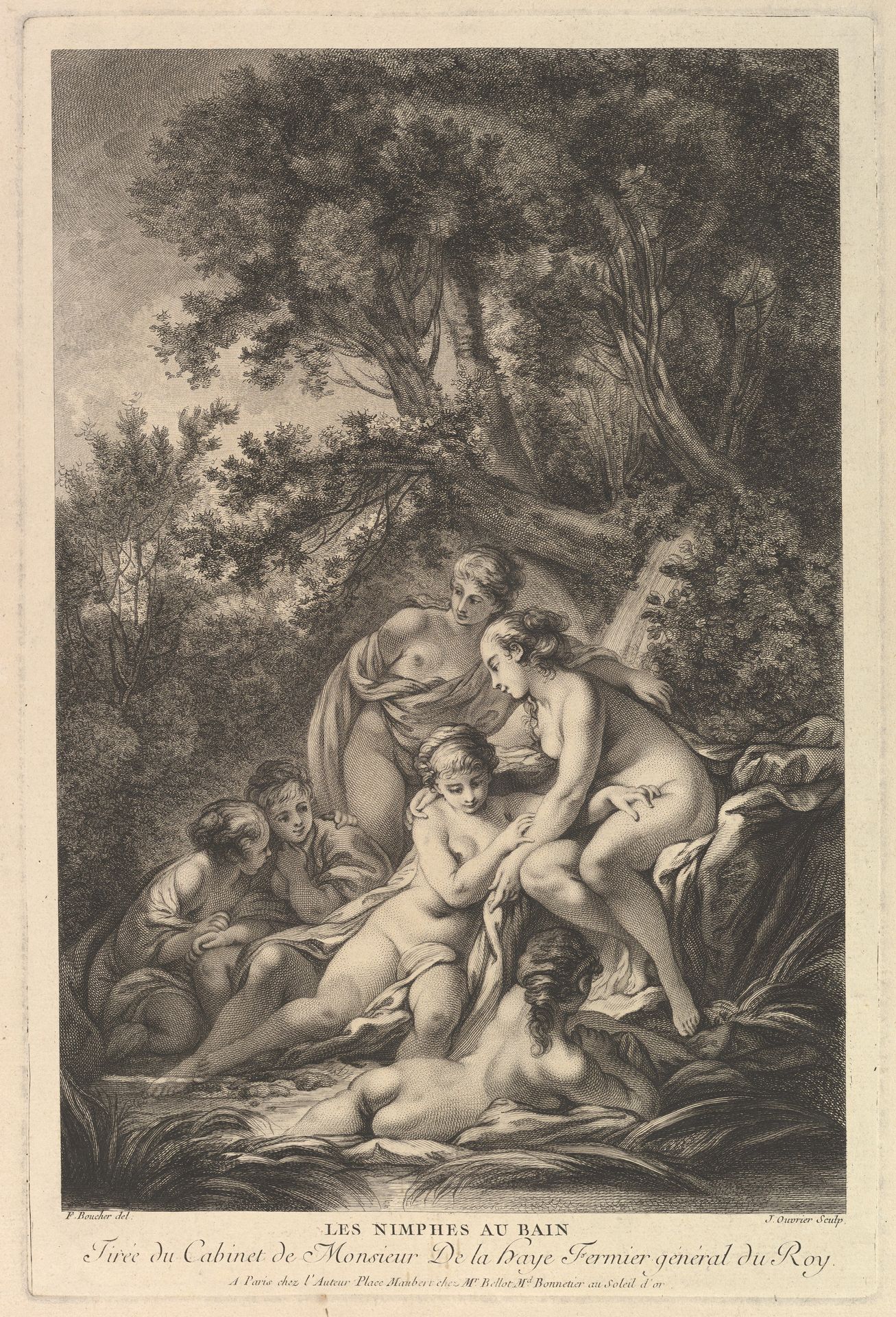 Les Nimphes au Bain (The Nymphs at the Bath) by Jean Ouvrier