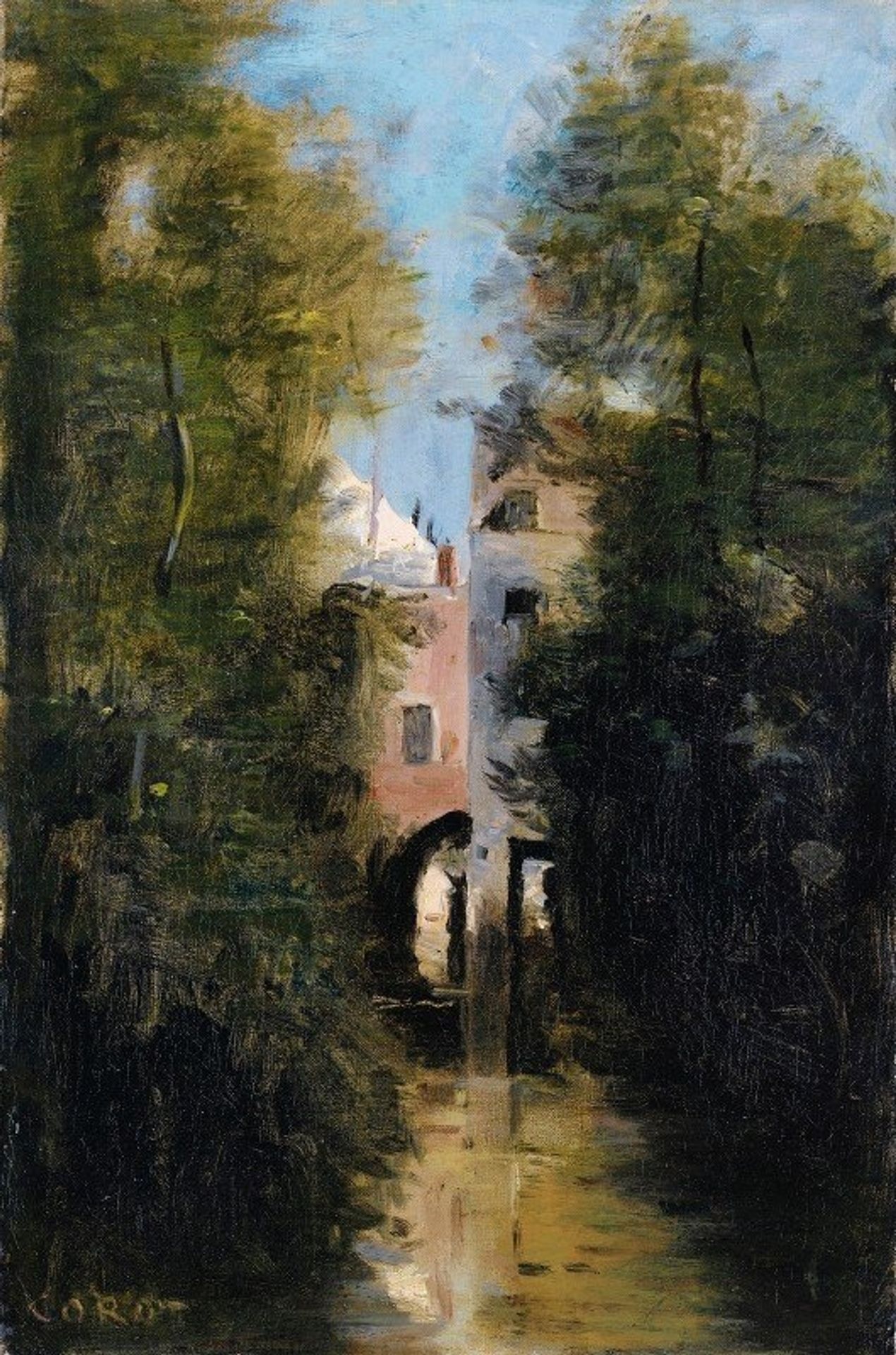 The Windmill On The Thérain River In Beauvais by Camille Corot