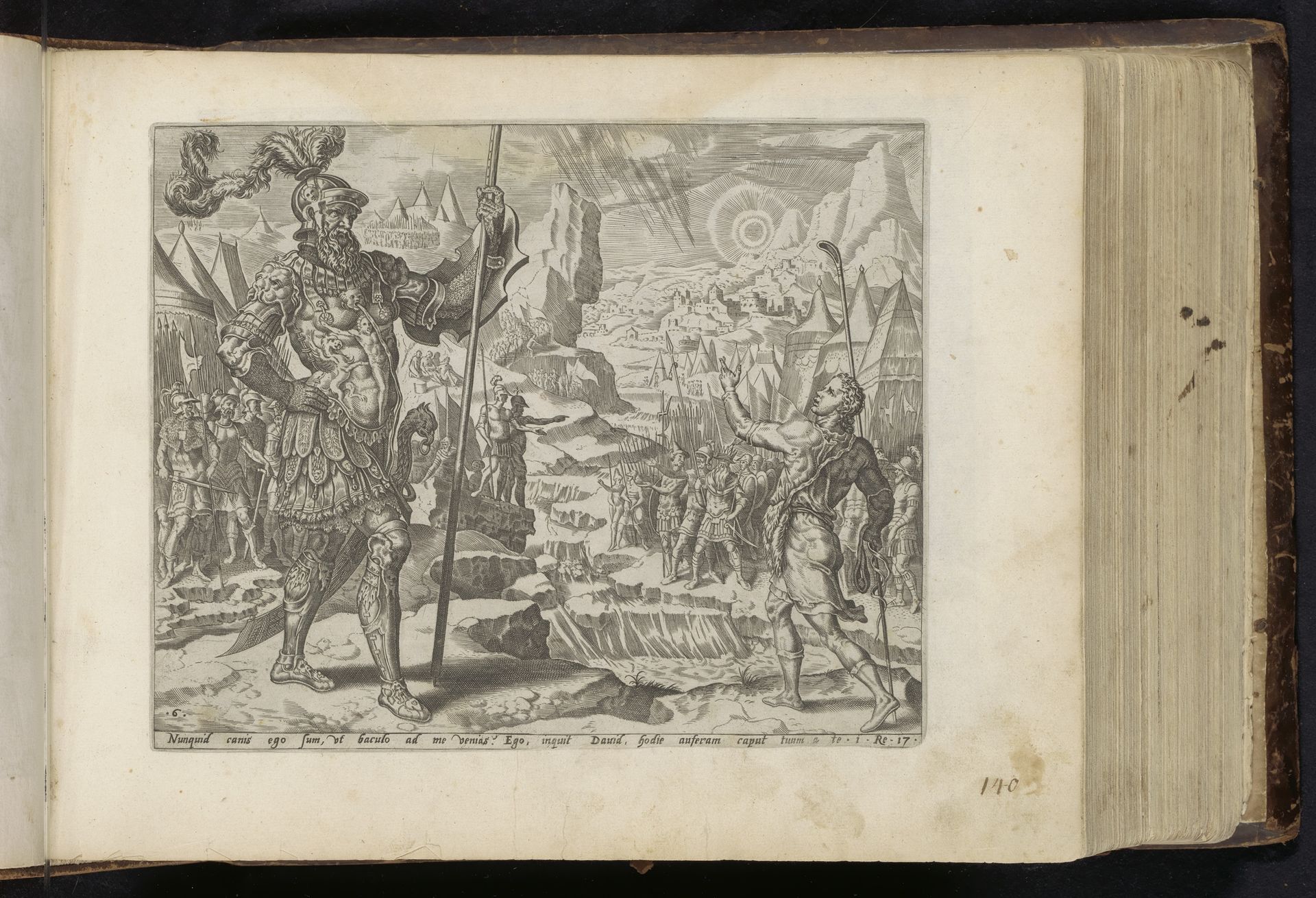 Confrontatie tussen David en Goliat by Anonymous
