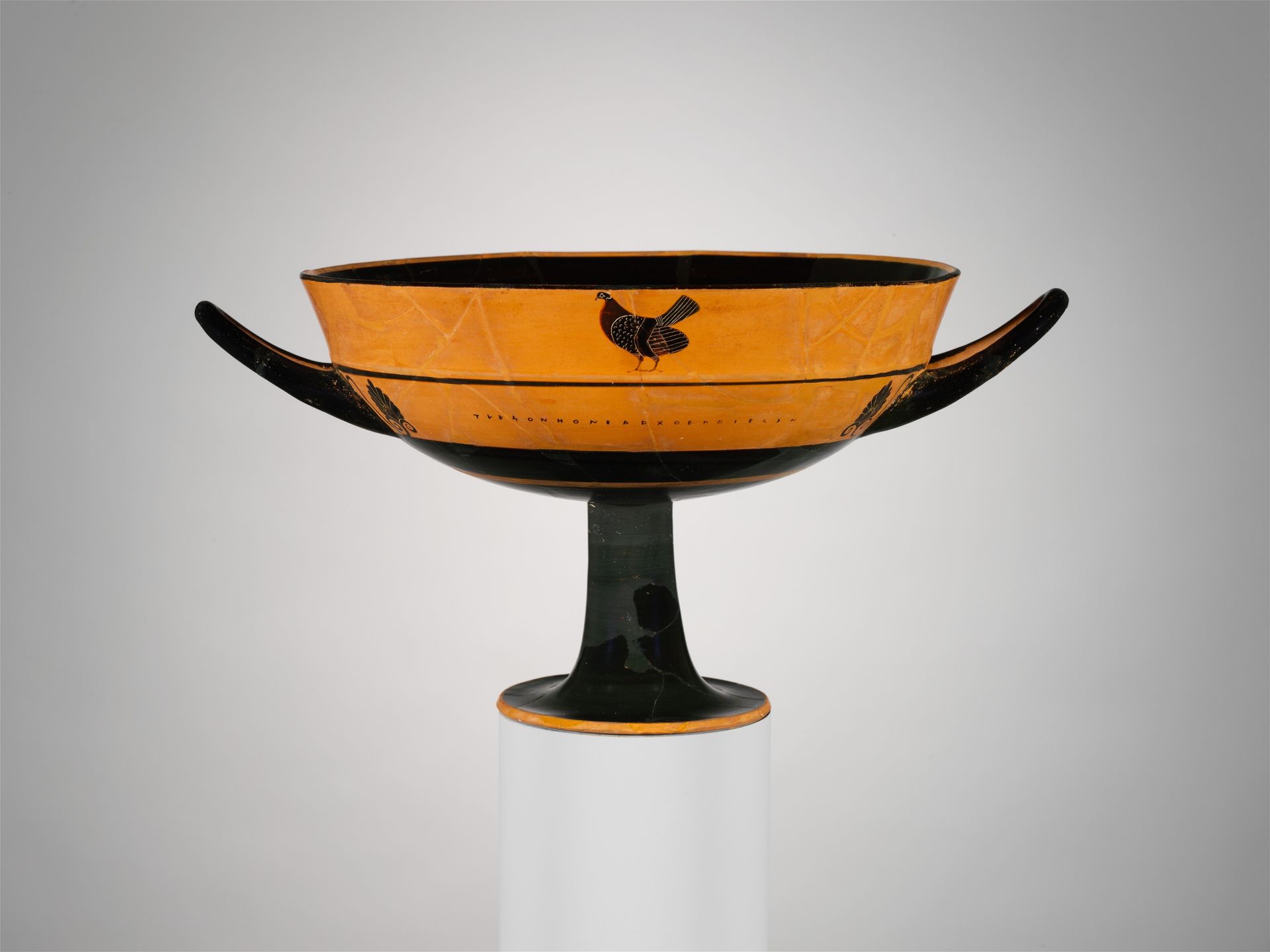 Terracotta kylix: lip-cup (drinking cup) by Tleson