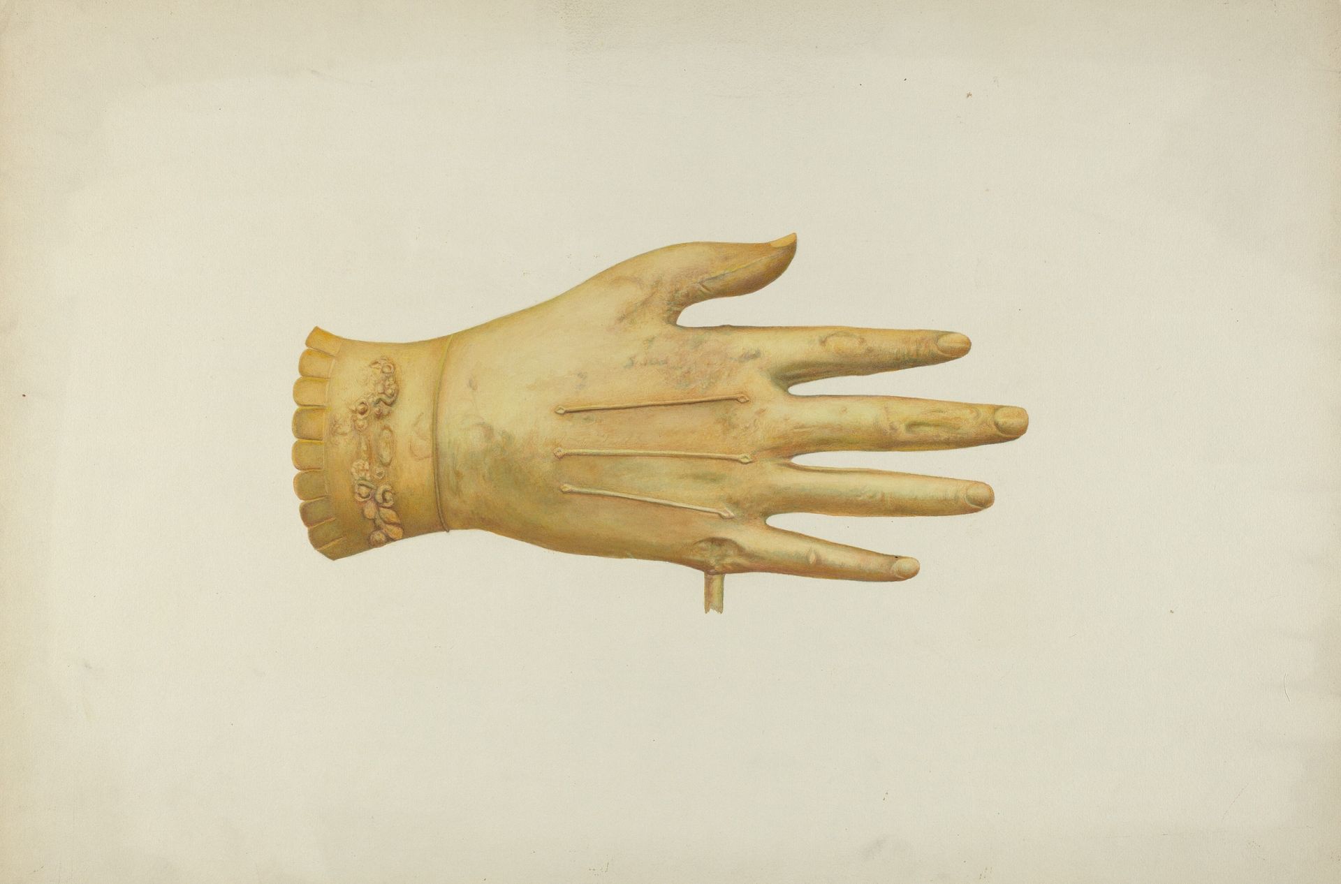 Metal Weather Vane: Glove by Harriette Gale