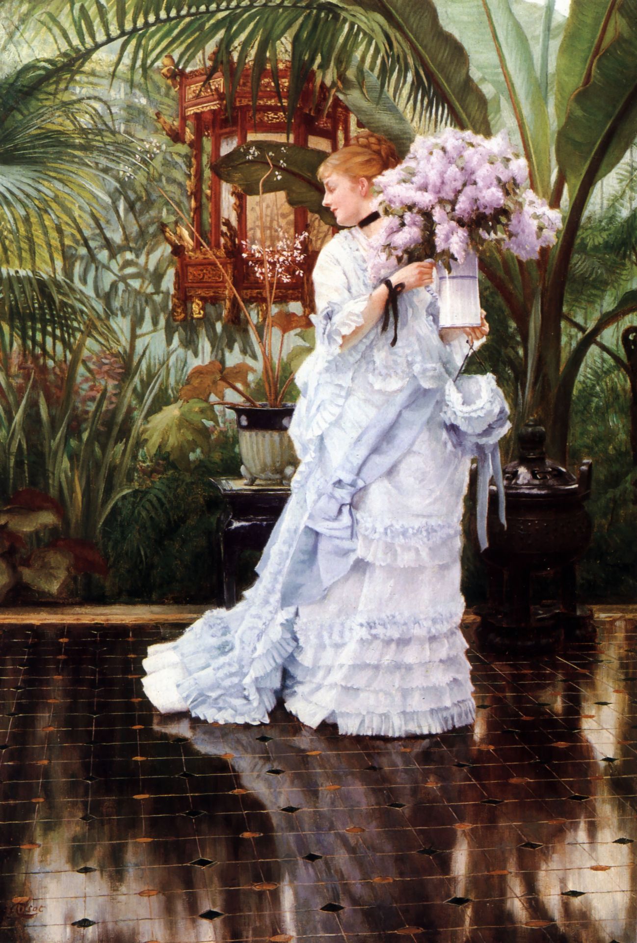 The Bunch of Lilacs by James Tissot