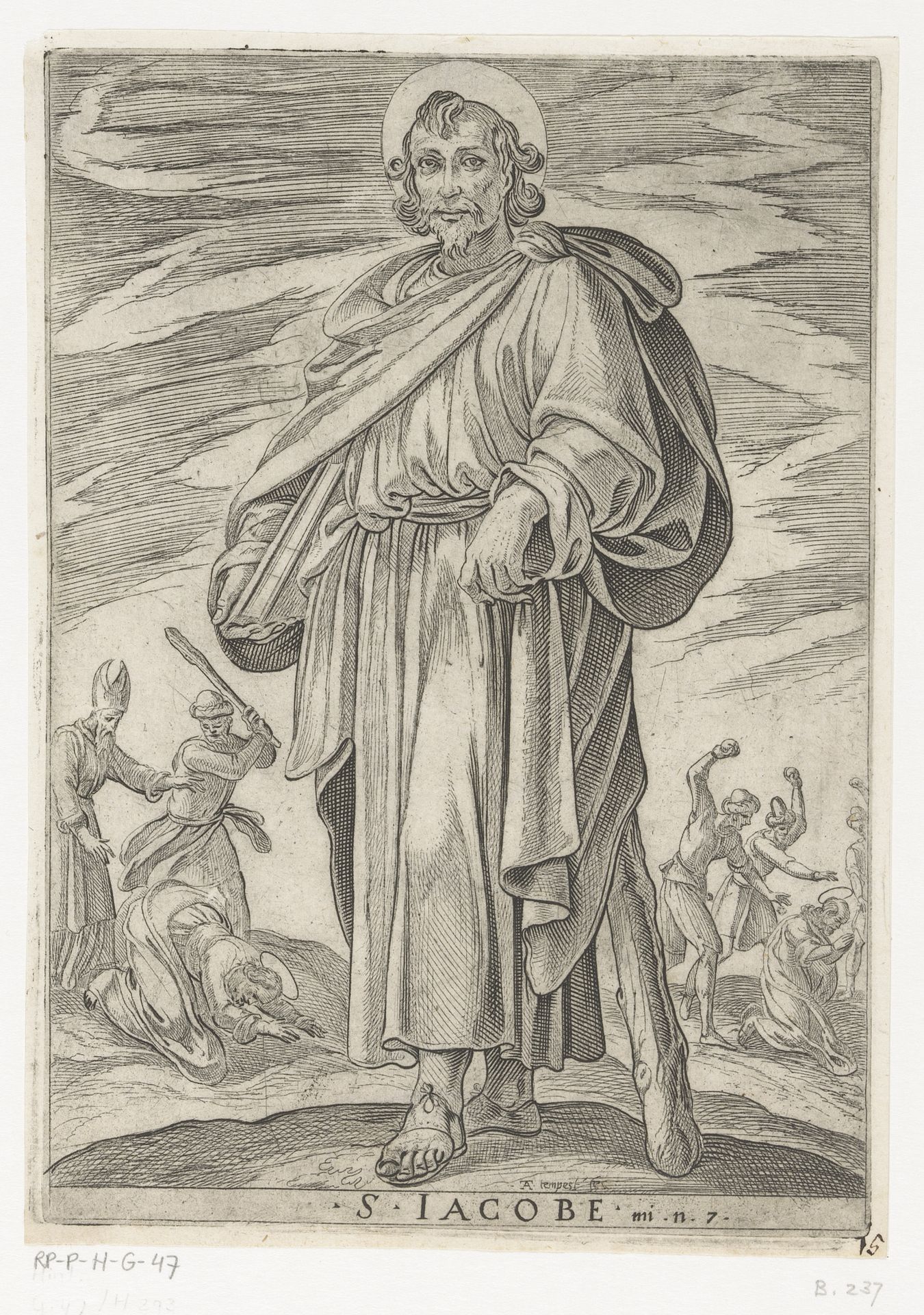 De heilige Jakobus de Mindere by Antonio Tempesta