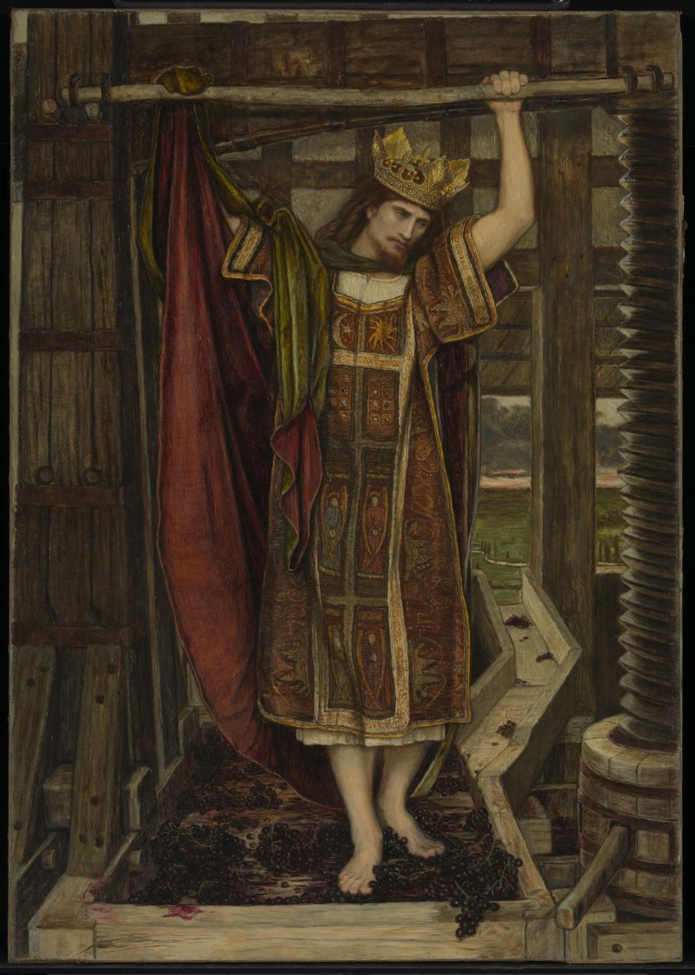 The Wine Press by  John Roddam Spencer Stanhope