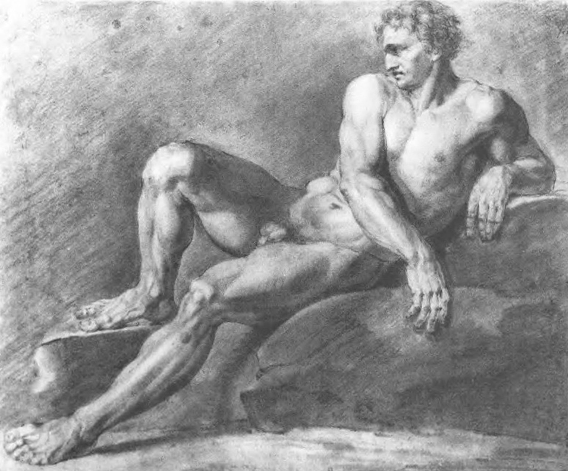 Reclining sitter by Orest Kiprensky