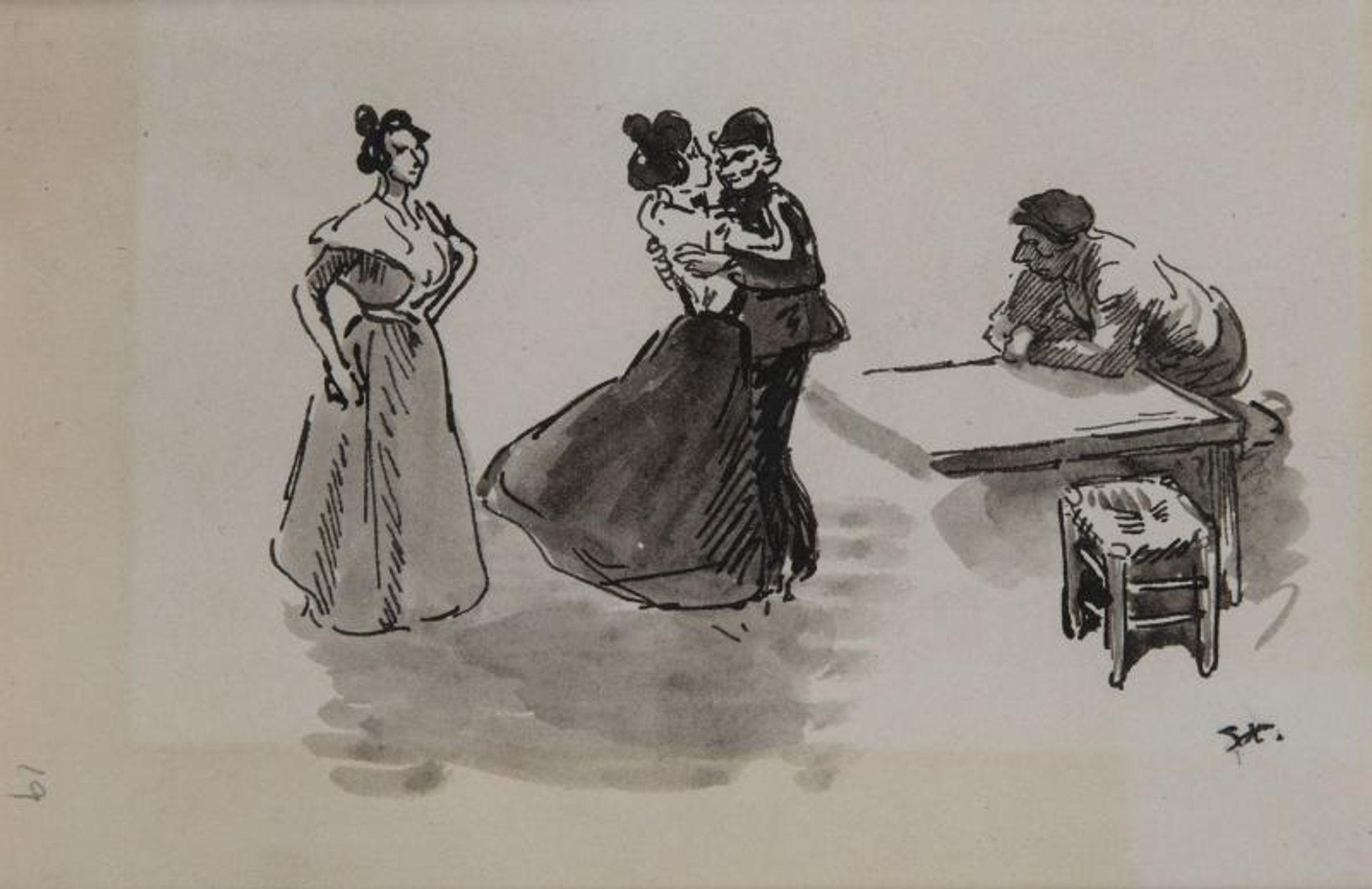 Scene de Bal by Théophile Alexandre Steinlen