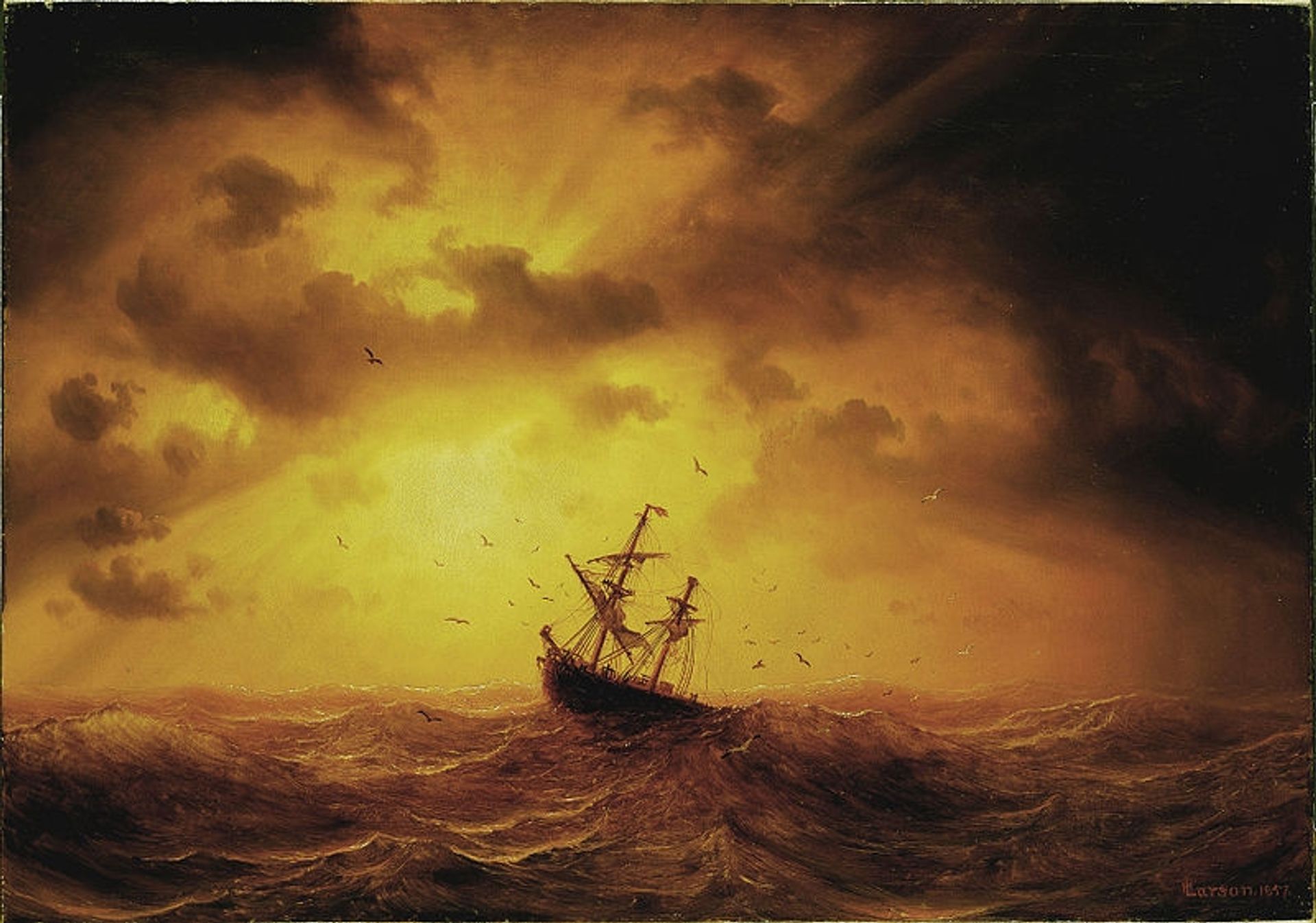 Stormy Sea by Marcus Larson
