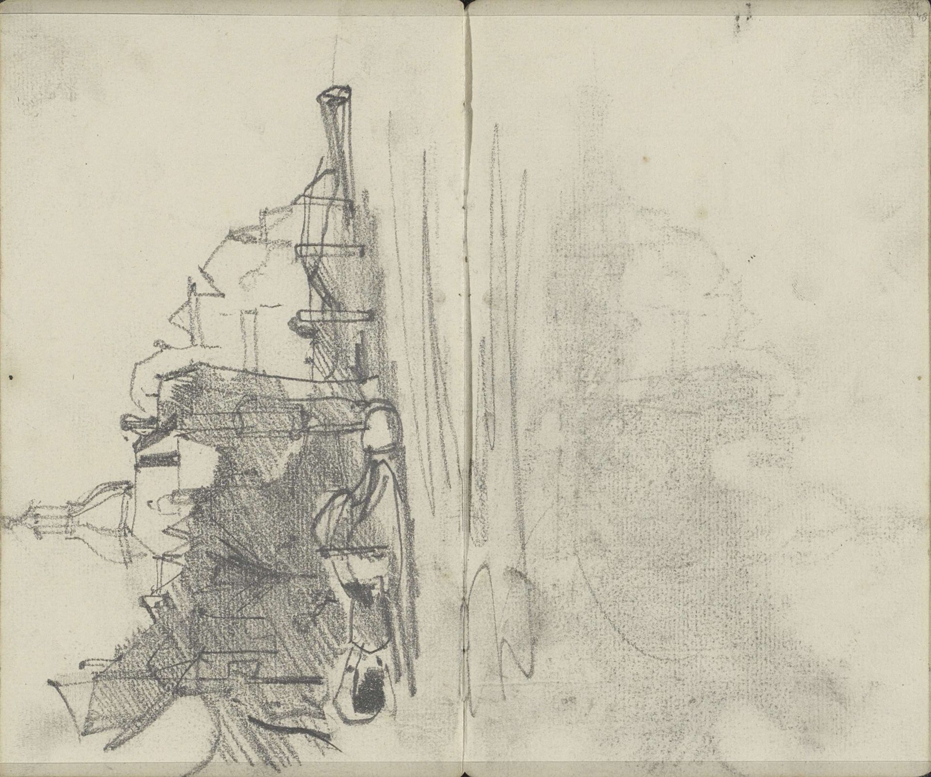 Gezicht op Dordrecht met de Groothoofdspoort by George Hendrik Breitner