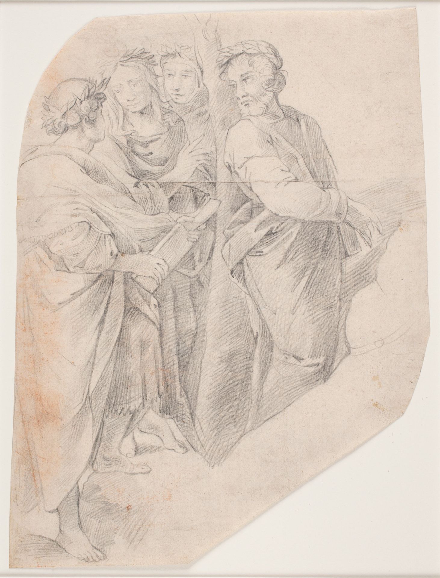 Studie efter Rafaels "Parnassus" by Hendrik Krock